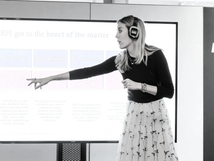 Kate Brown in action at Mumbrella360, 2019