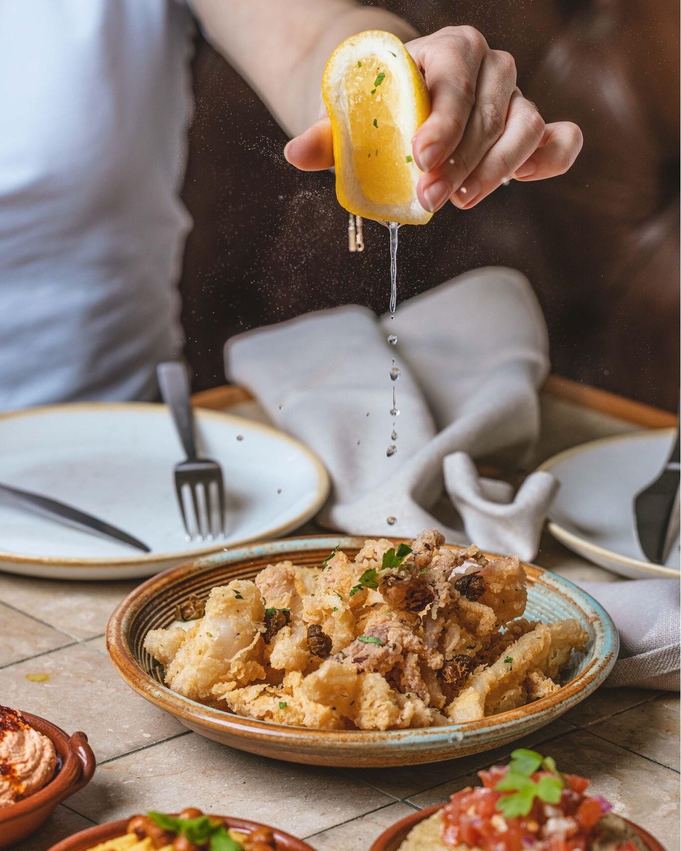 Our Fried Calamari provides a crispy, tender and zesty flavour profile with every mouthful. A dish representing the riches of the sea with a touch of Mykonos cuisine. 

Visit us and explore our menu. Walks-ins and reservations are welcome.

#mimby182