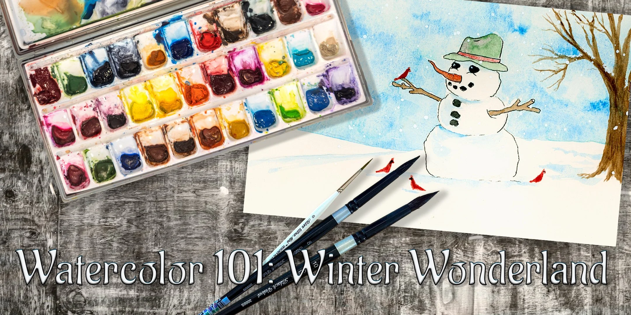 Watercolor 101: Let's Paint a Winter Wonderland!