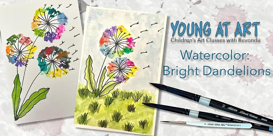 Young at Art: Watercolor Bright Dandelions