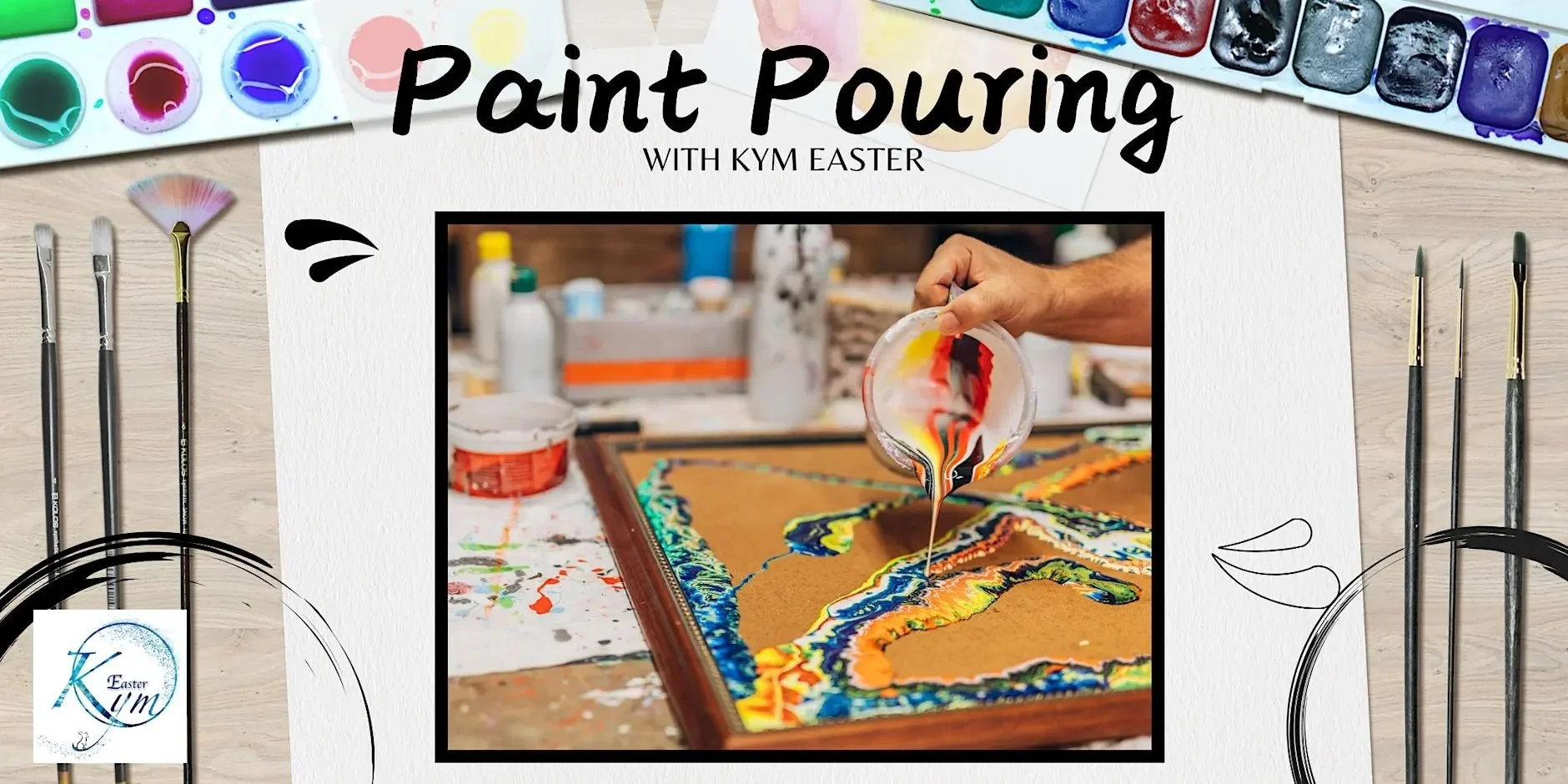 Paint Pouring with Kym Easter