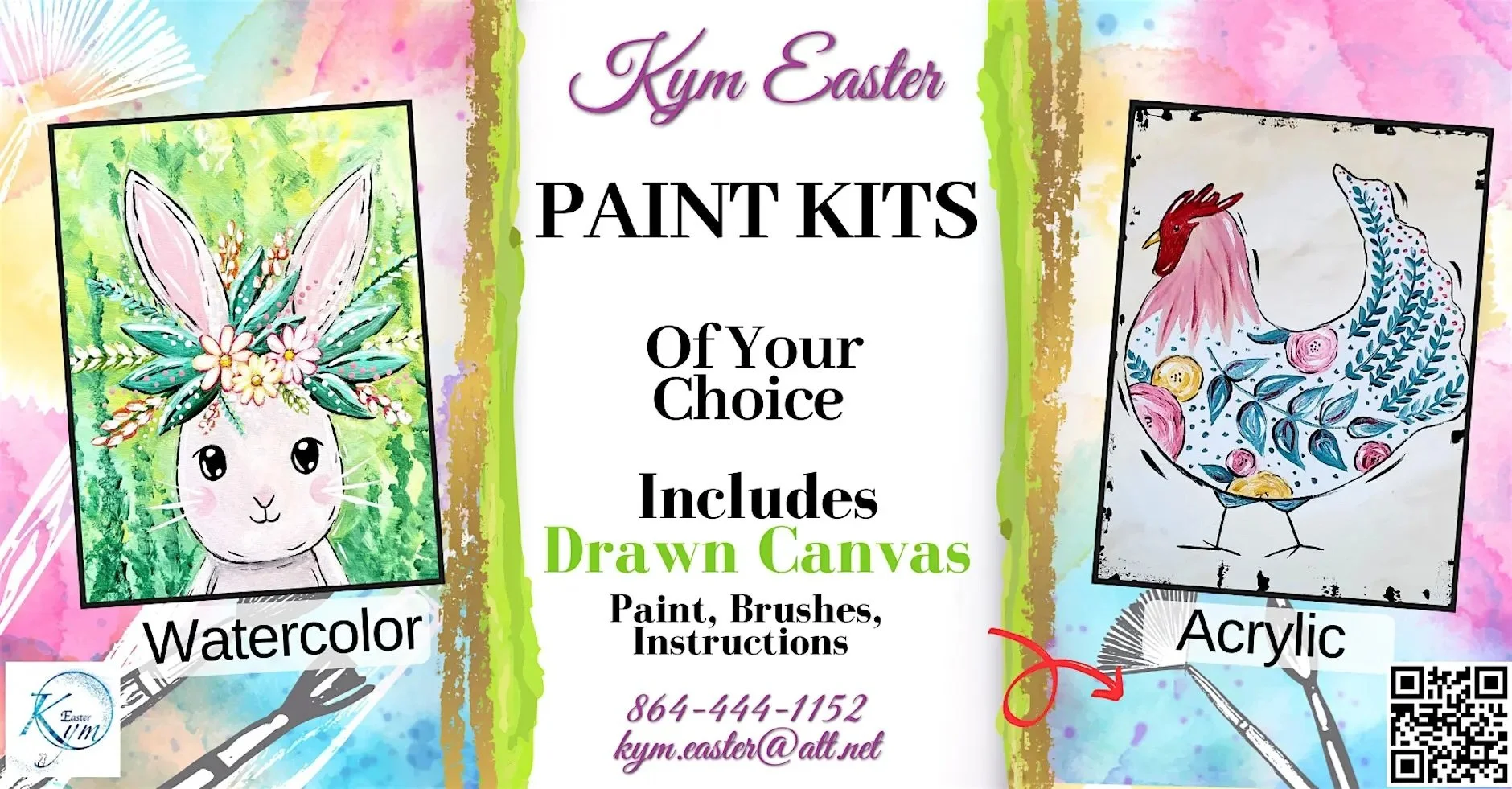 Choose your paint kit class with Kym