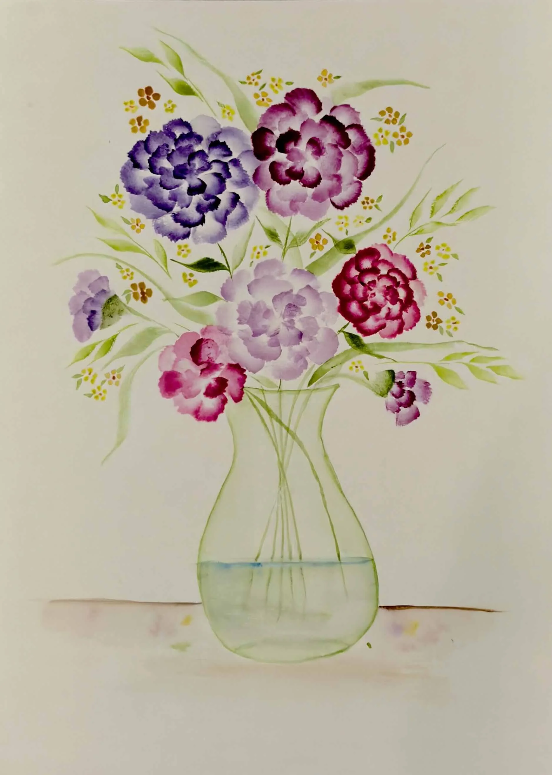 Watercolor 101: Carnations!
