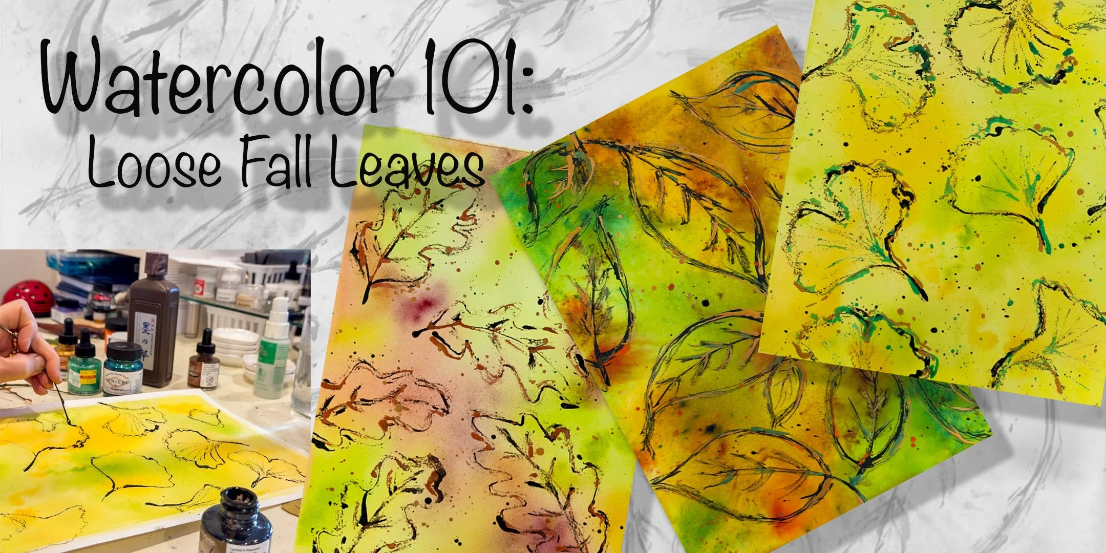 Watercolor 101: Loose Fall Leaves