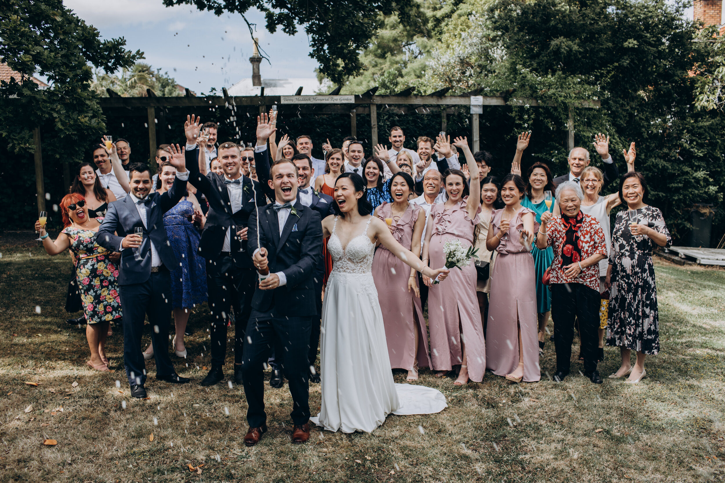 New Zealand Wedding | Parnell rose garden wedding photos | Elopement wedding photographer  