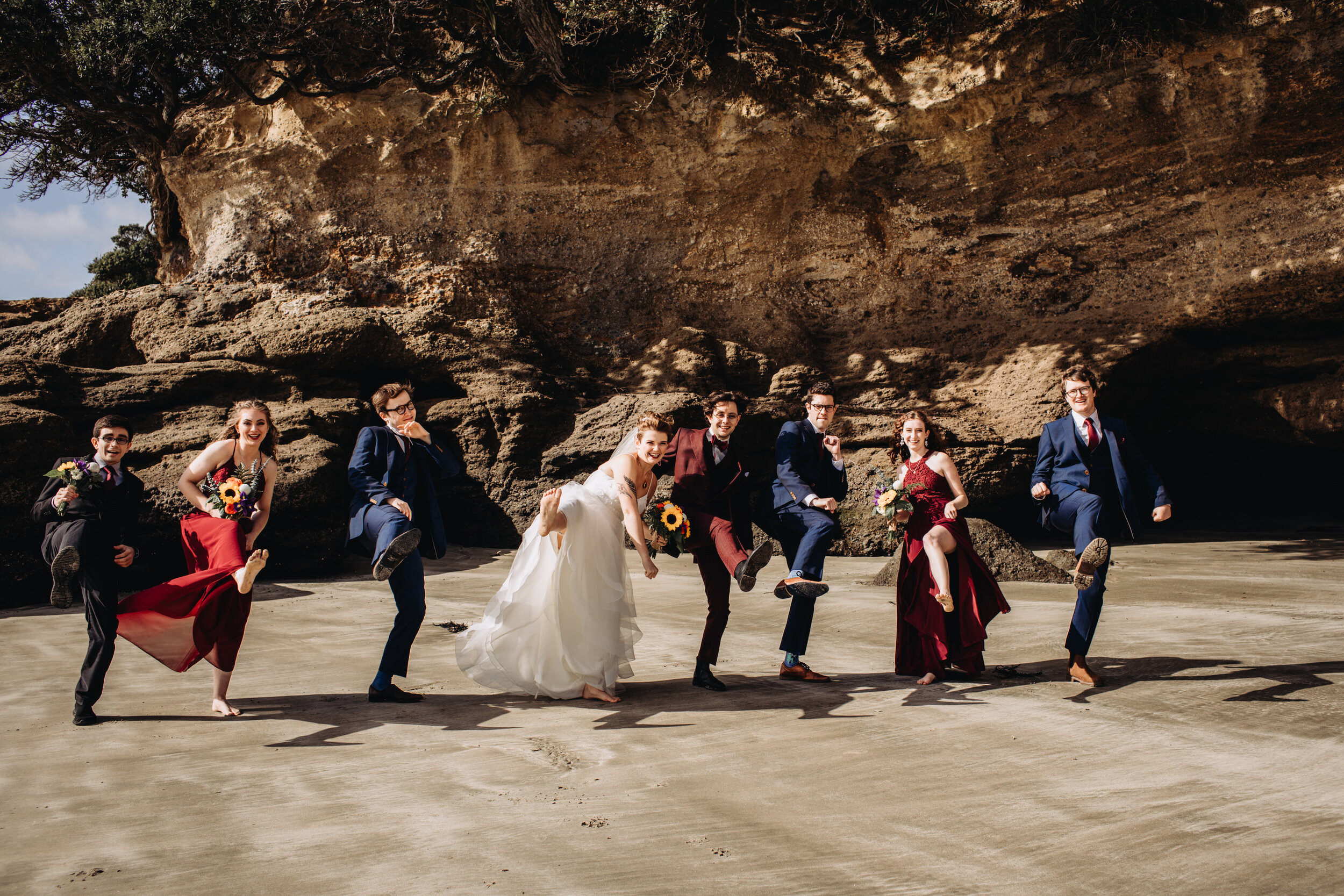 Tawharanui lodge | Auckland wedding photographer | New Zealand wedding packages | New Zealand Elopement | Anchor Bay beach wedding photo  