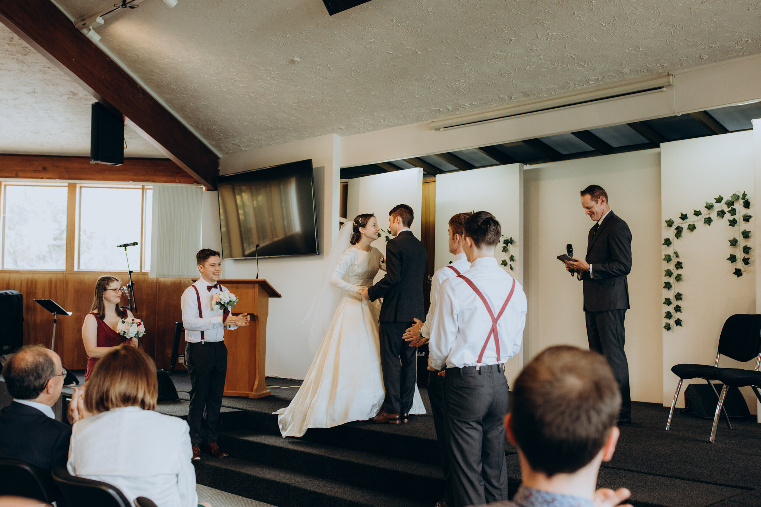 church wedding | Christian wedding | Auckland wedding photographer | New Zealand wedding photographer | Rainy day weather | Auckland photography