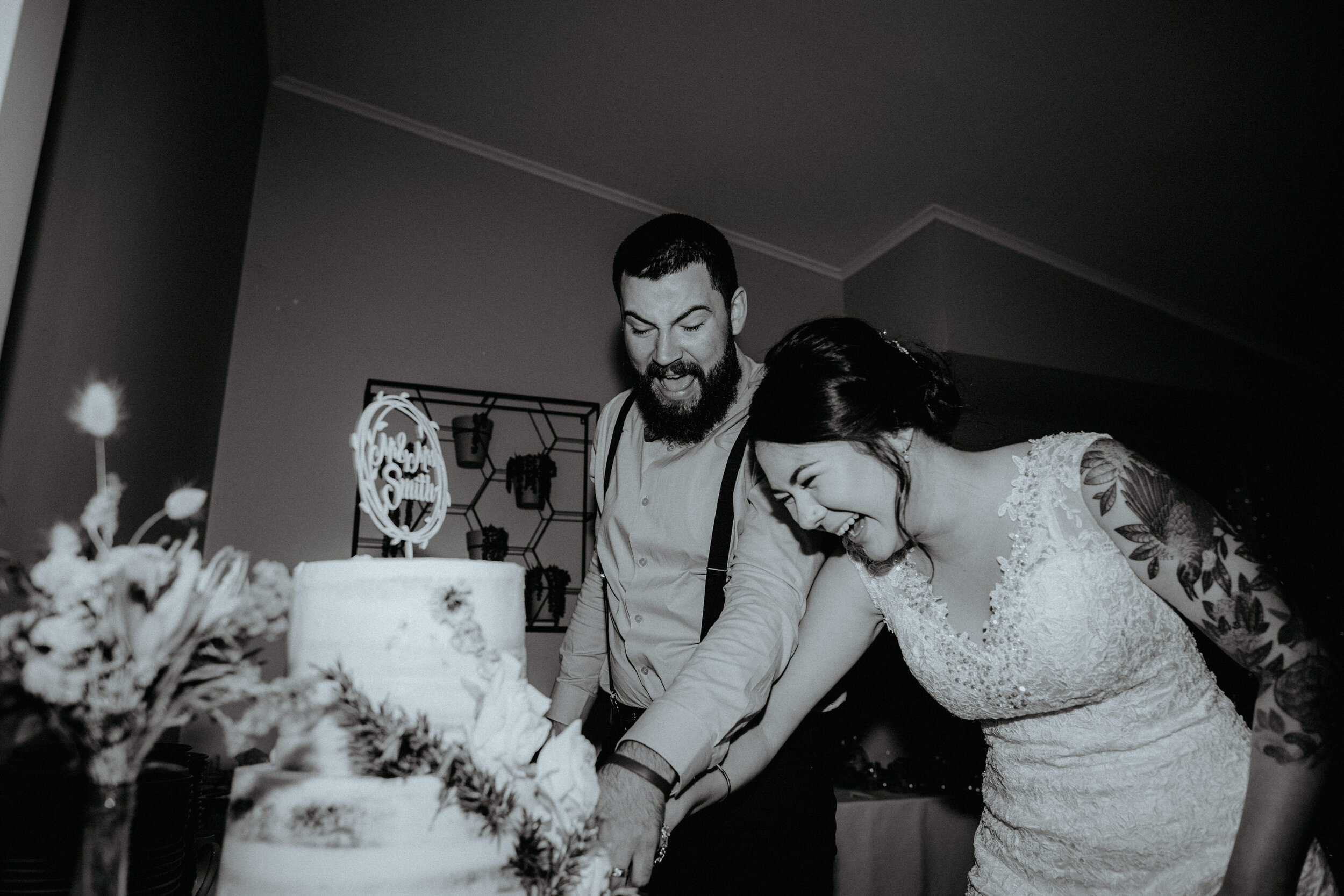 Cake Cutting | Kapiti Wedding 