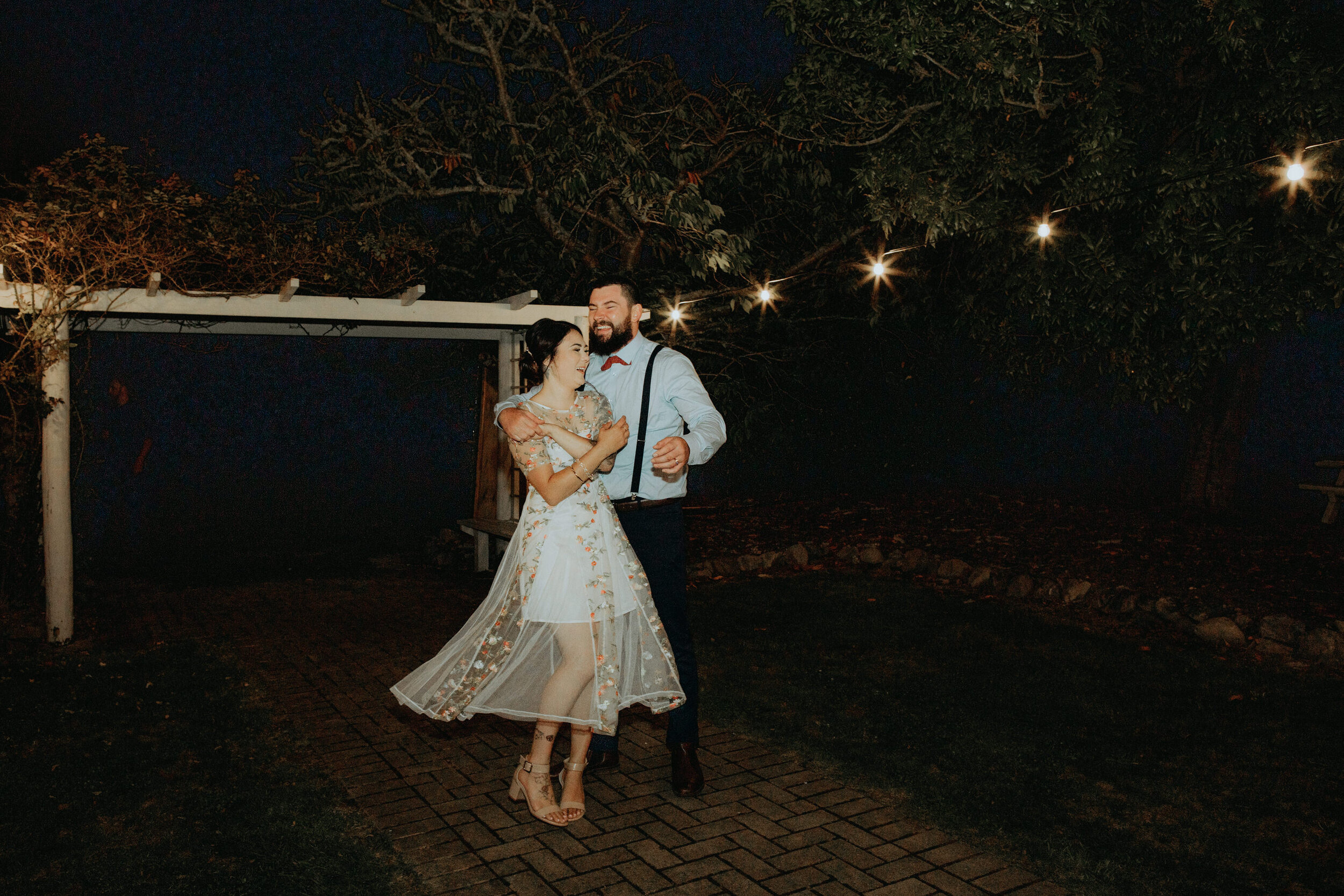 Night wedding photos | Anam Cara Gardens  | Kapiti coast | Otaki | Wellington wedding photographer | New Zealand wedding photographer