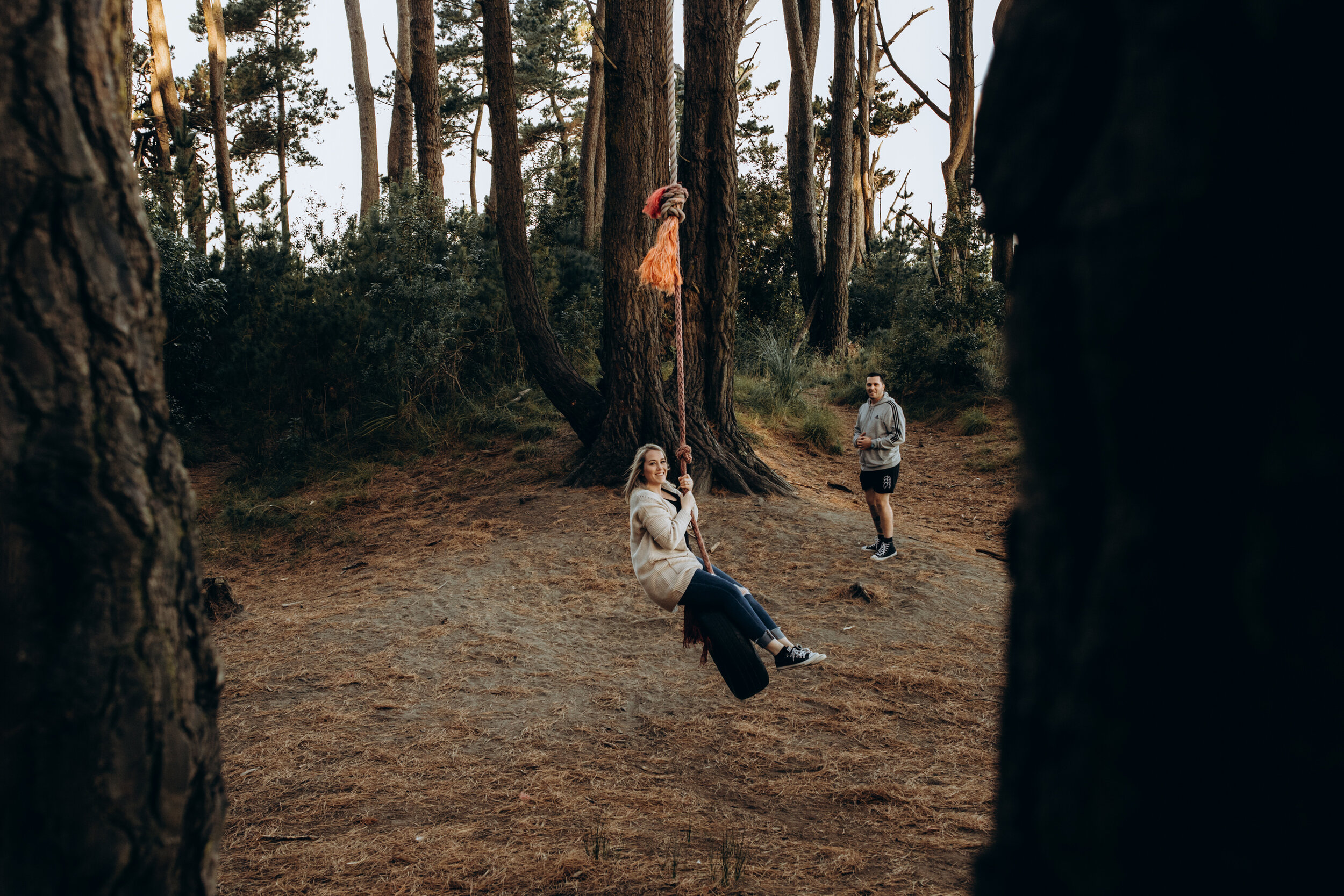 Otaki pine tree forest | Wellington wedding photographer 
