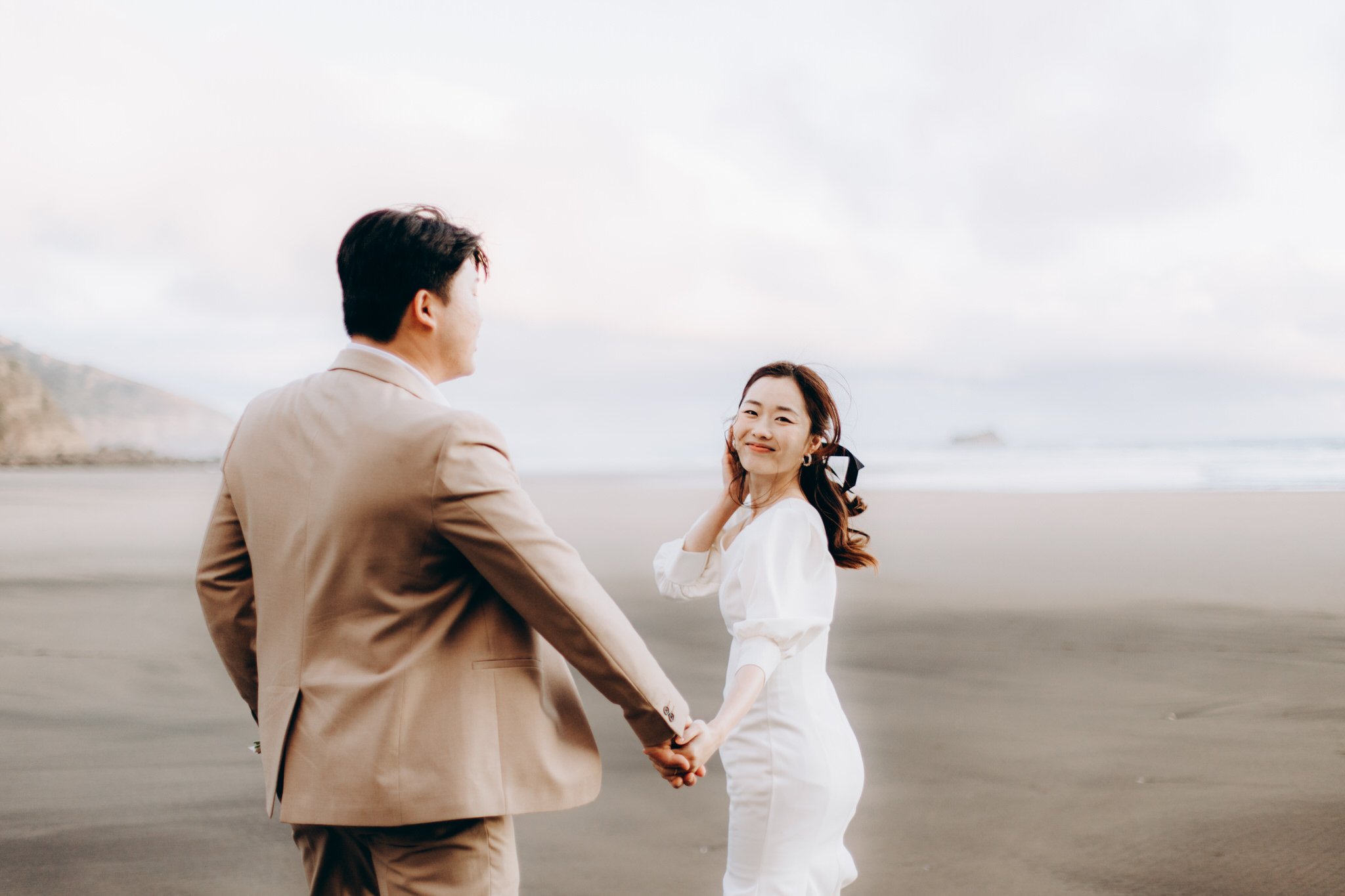 muriwai beach Korean prewedding photoshoot auckland wedding photographer 45.jpg
