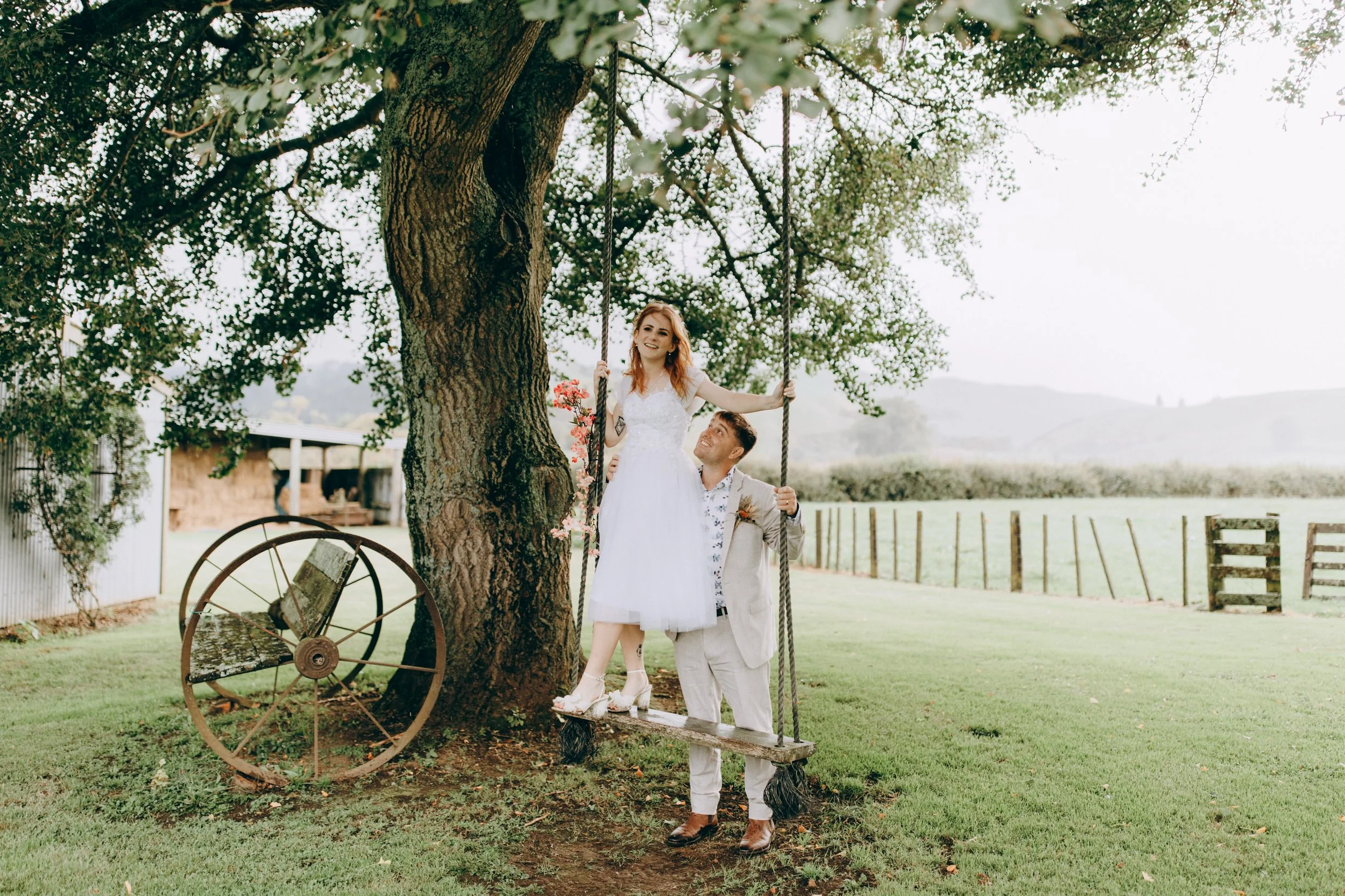 I photographed Lucie and Johnny&rsquo;s wedding quite a while ago, but I still love it.

They were both young, full of personality, and had so many ideas of their own.

Instead of a traditional long wedding dress, she chose a short dress. And instead