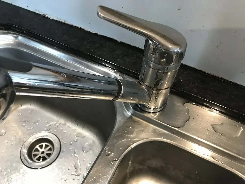 A leaking tap