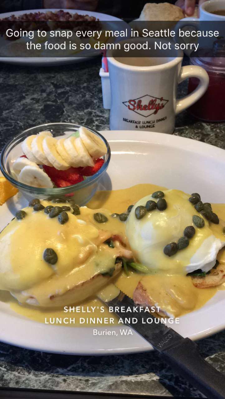 Salmon Eggs Benedict from Shelly's - Seattle, WA