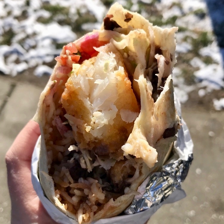 Fish Burrito from Tacofina Food Truck - Vancouver, BC