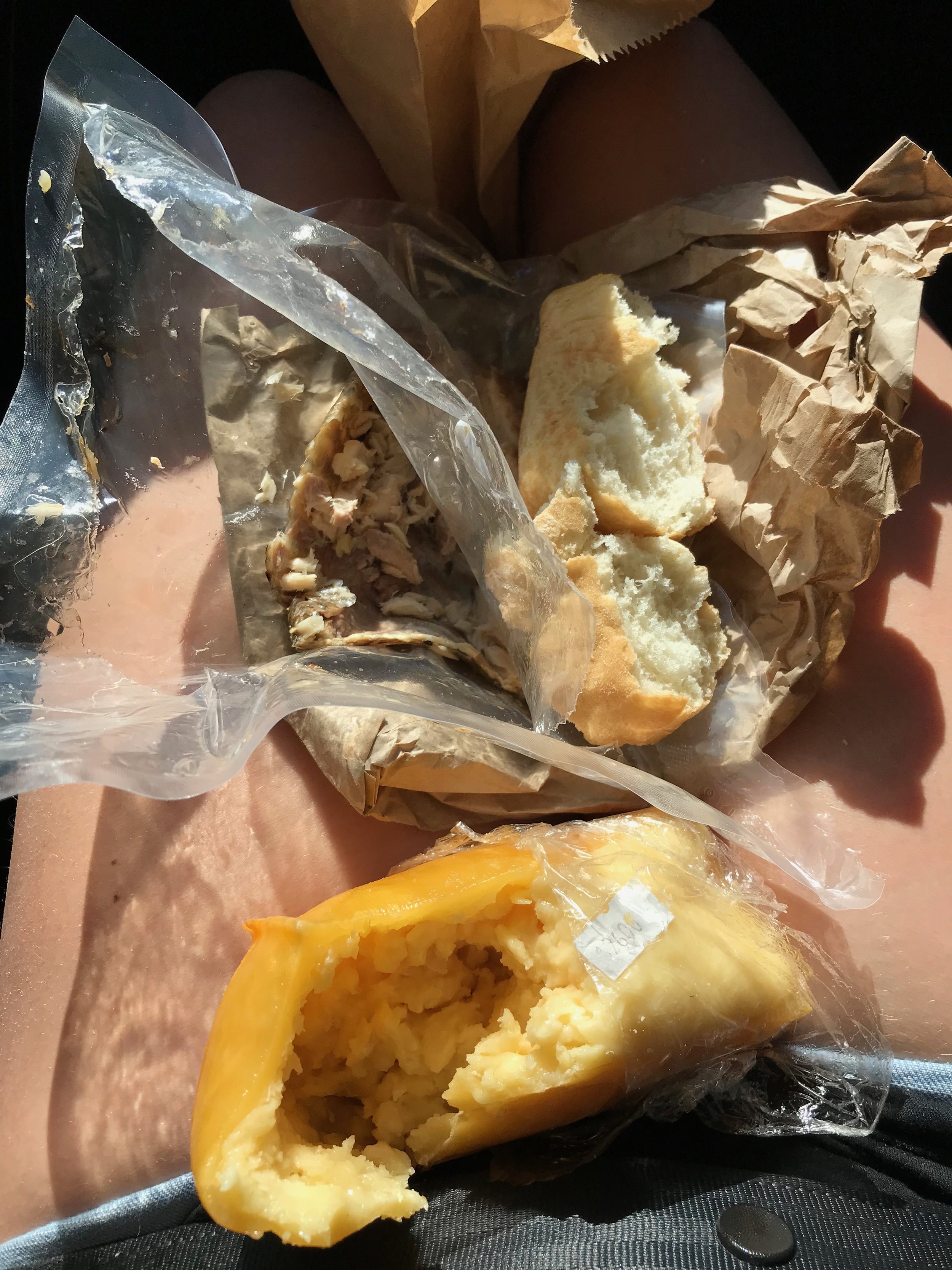Cheese, Fresh Bread, and Salmon in Chile