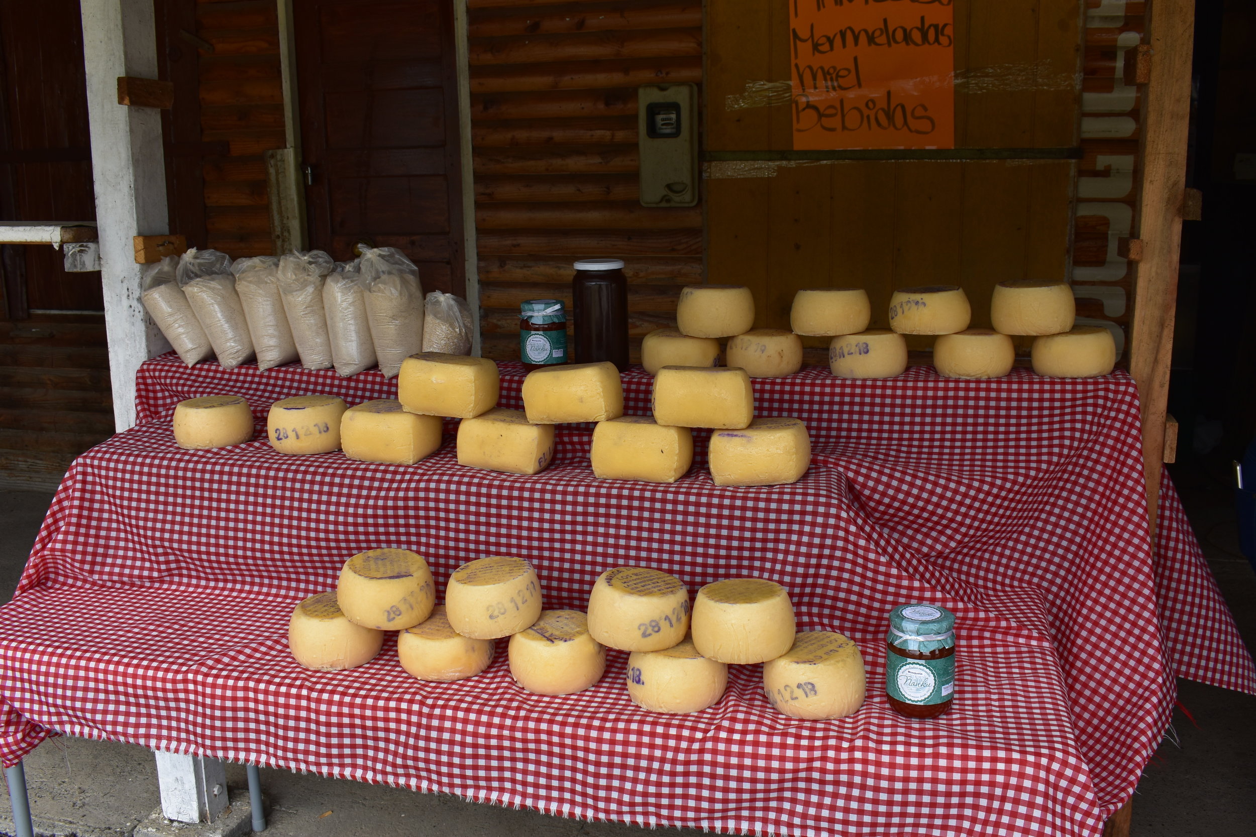Queso stand in Chile 