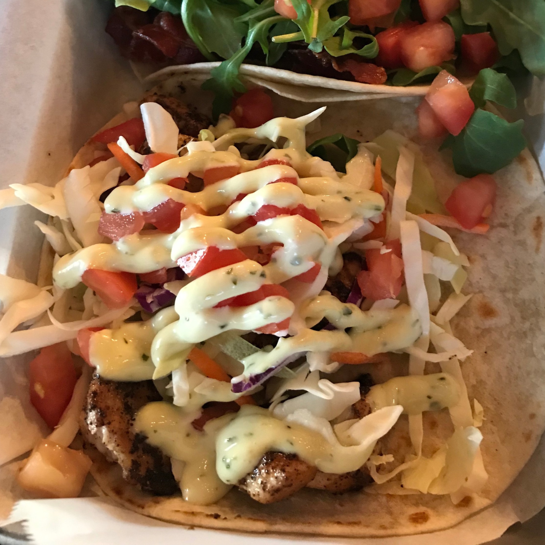 Taco Dive - Swordfish, cabbage, aioli. Vero Beach, FL