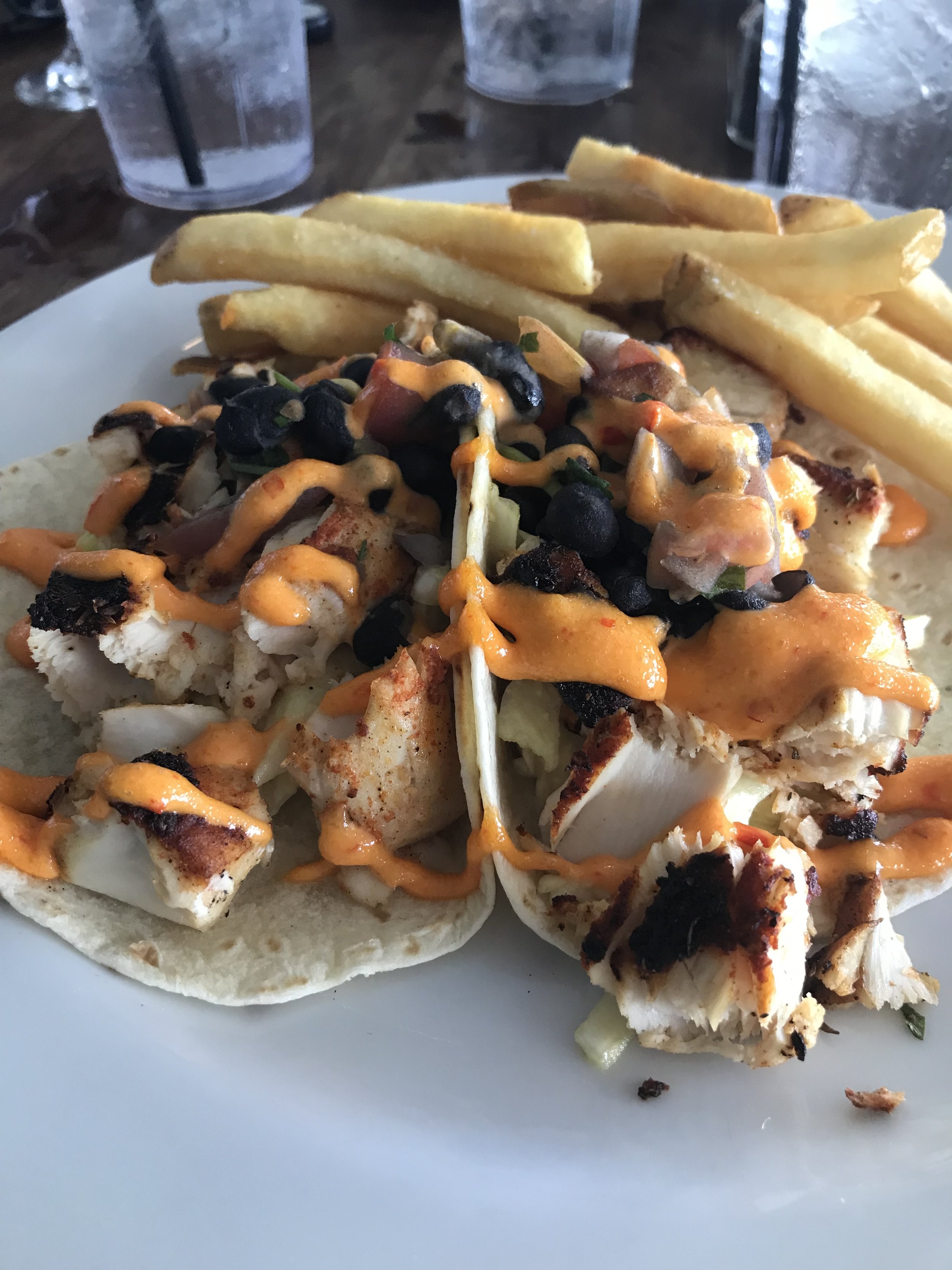 Fishcamp on 11th Street - Blackened fish taco. Port Royal, SC