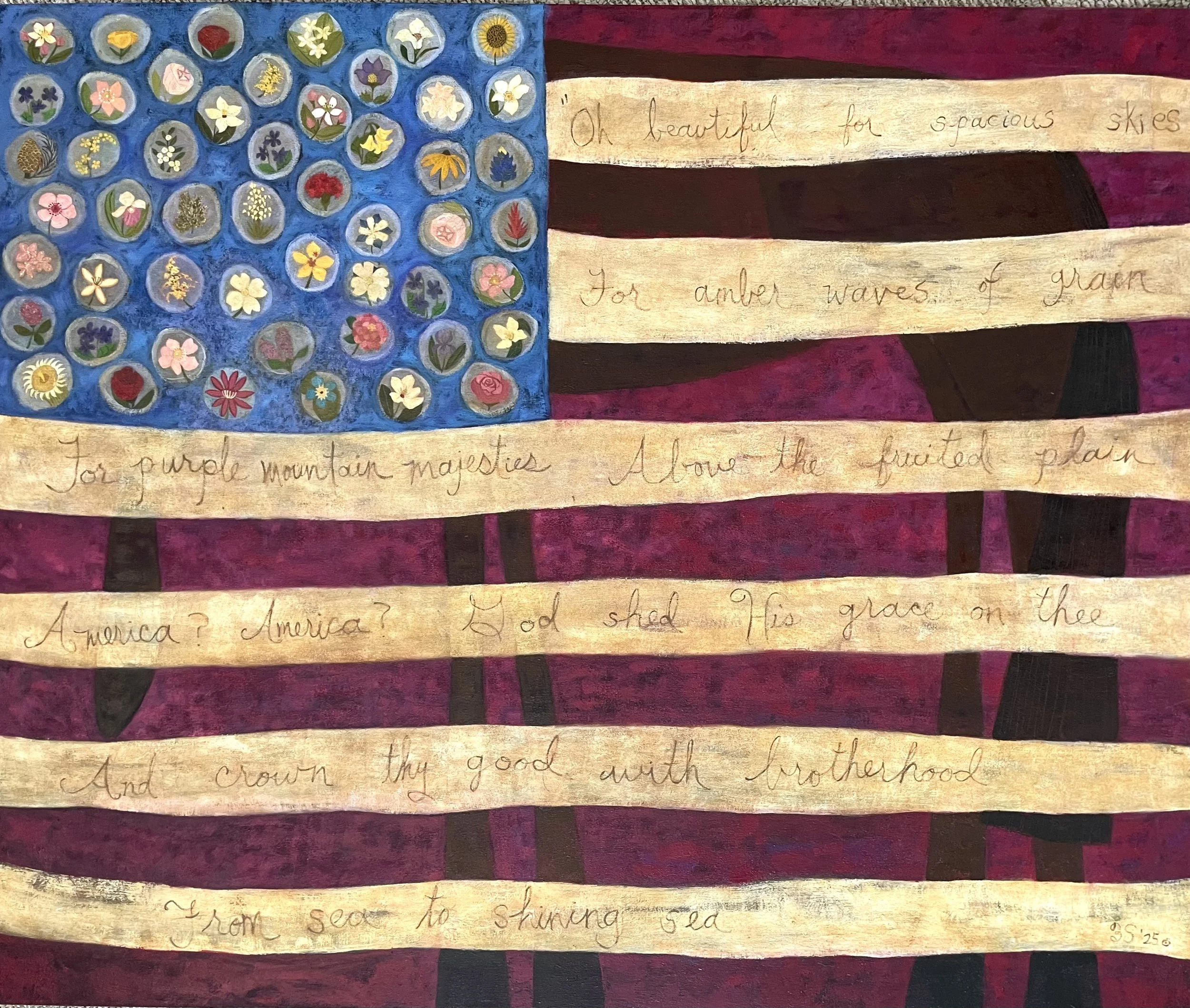 AMERICA. oil on canvas, 48” x 40”, c.2025.