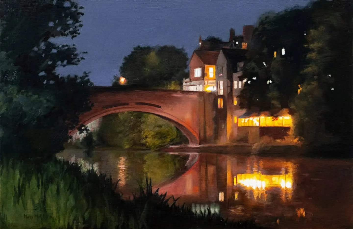 The time  between finishing painting and when it's dry enough to varnish is just enough to have stopped thinking about whatever juicy painting problem I was thinking about when I started it - and seeing it again is always so nice! Like "ooh what