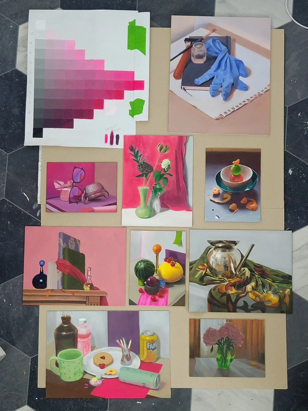 A peek into the whirlwind that's been my brain these past 10 weeks -

At the end of March, I started a class with Zoey Frank called Experimental Approachs to Color, and it's been so excellent. Challenging, and unexpected and a much appreciated shove 