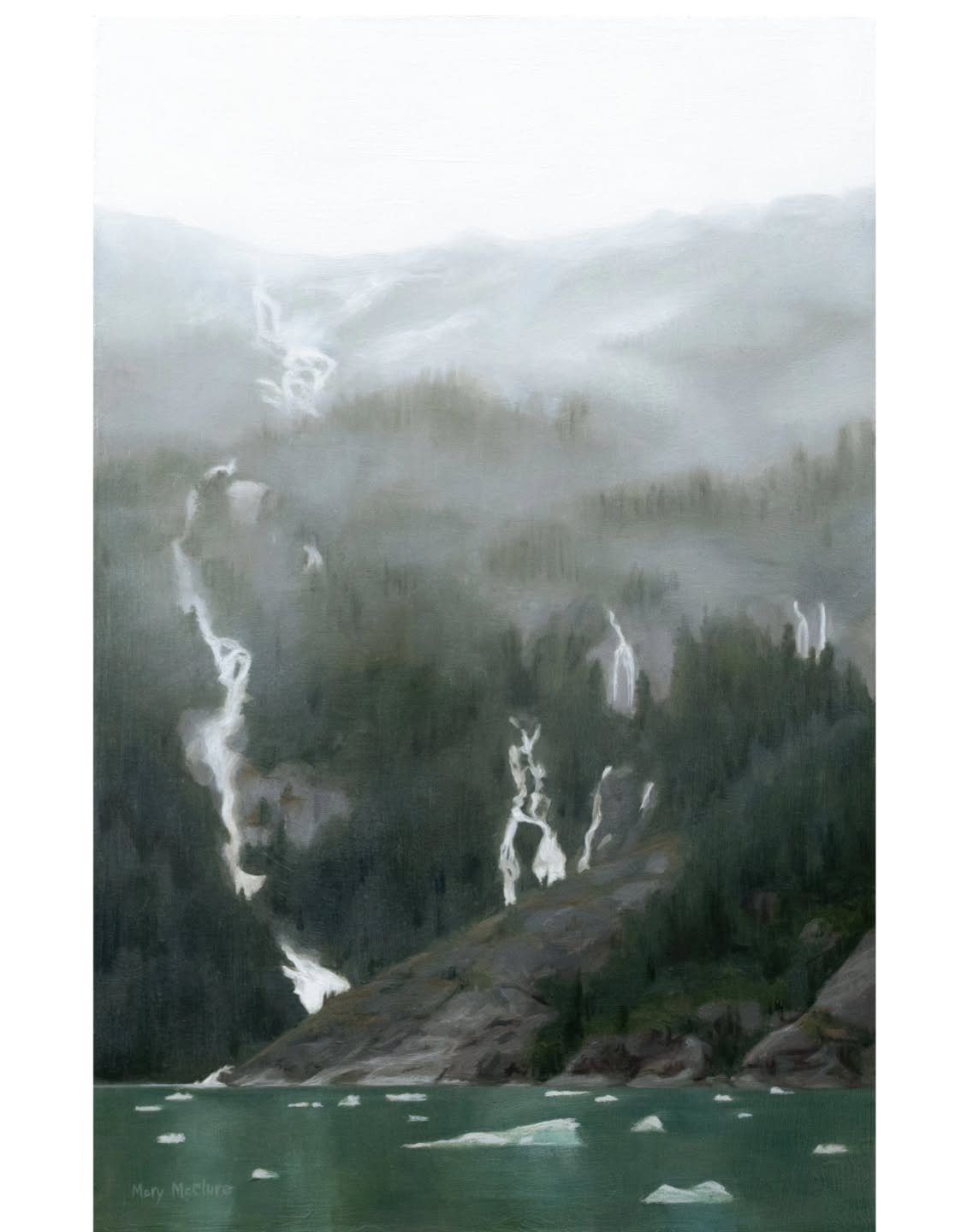 Not technically a part of that group, but another painting that I finished around the same time - this glorious gradient of clouds from Glacier Bay