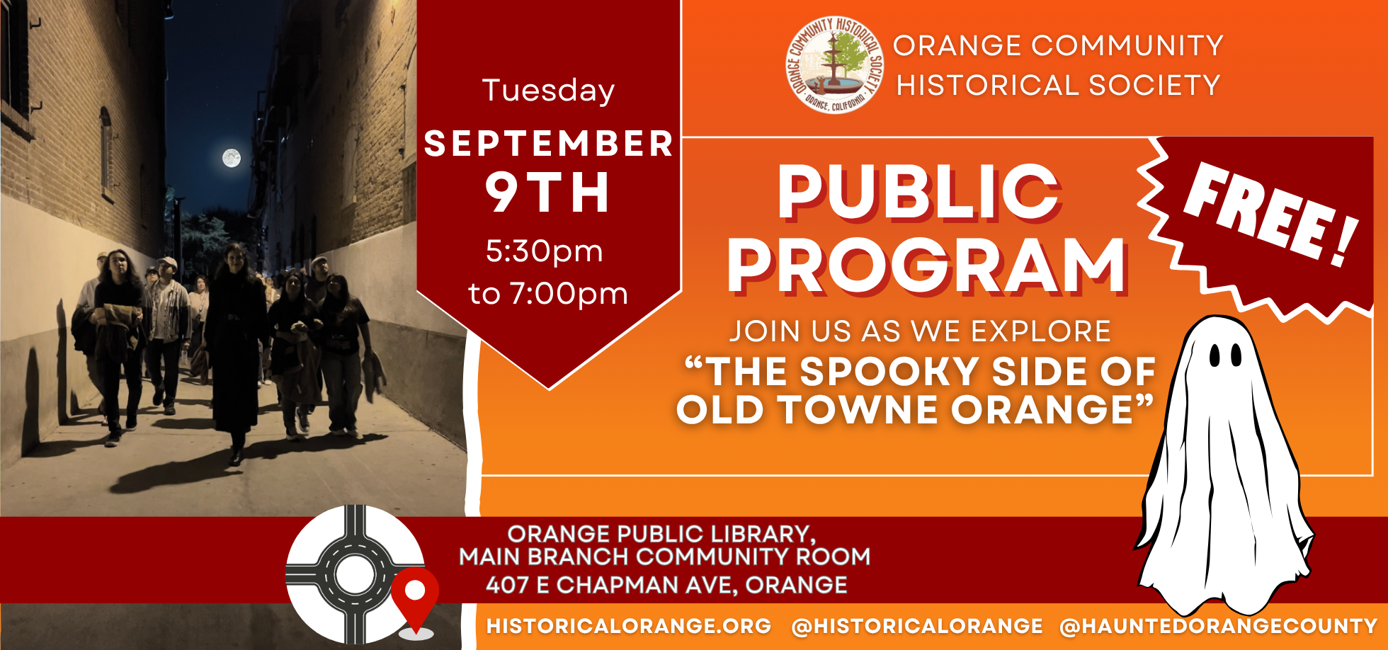 OCHS September FREE Public Program