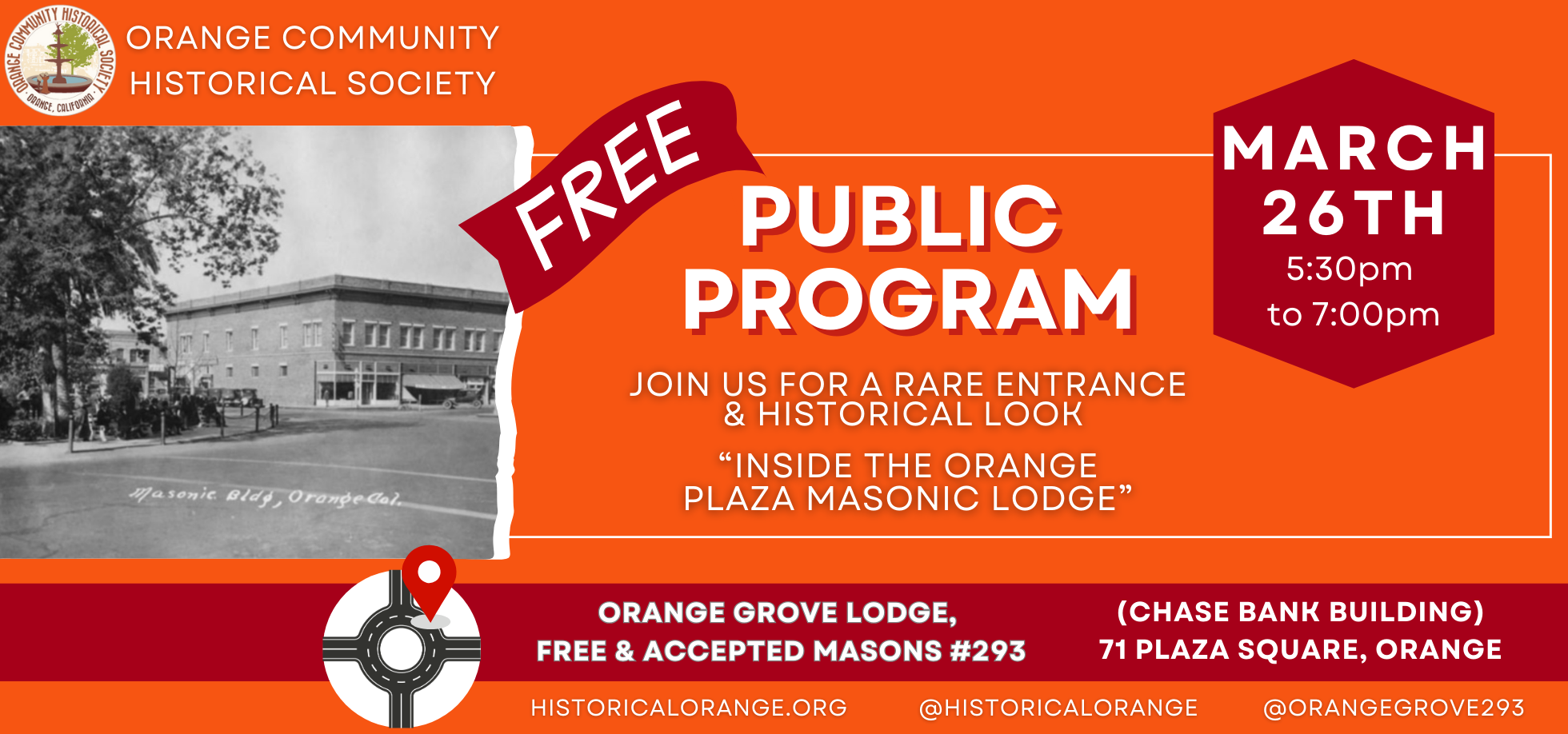 OCHS March General Meeting — Orange Community Historical Society