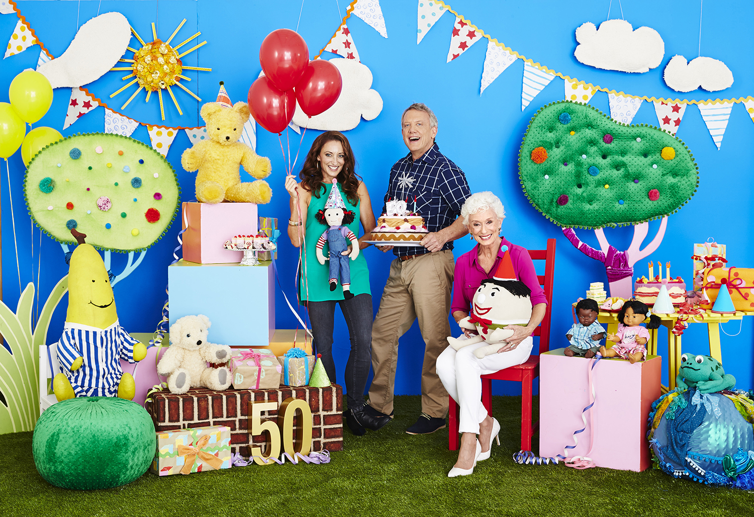 georgie parker, simon burke + benita collings - play school