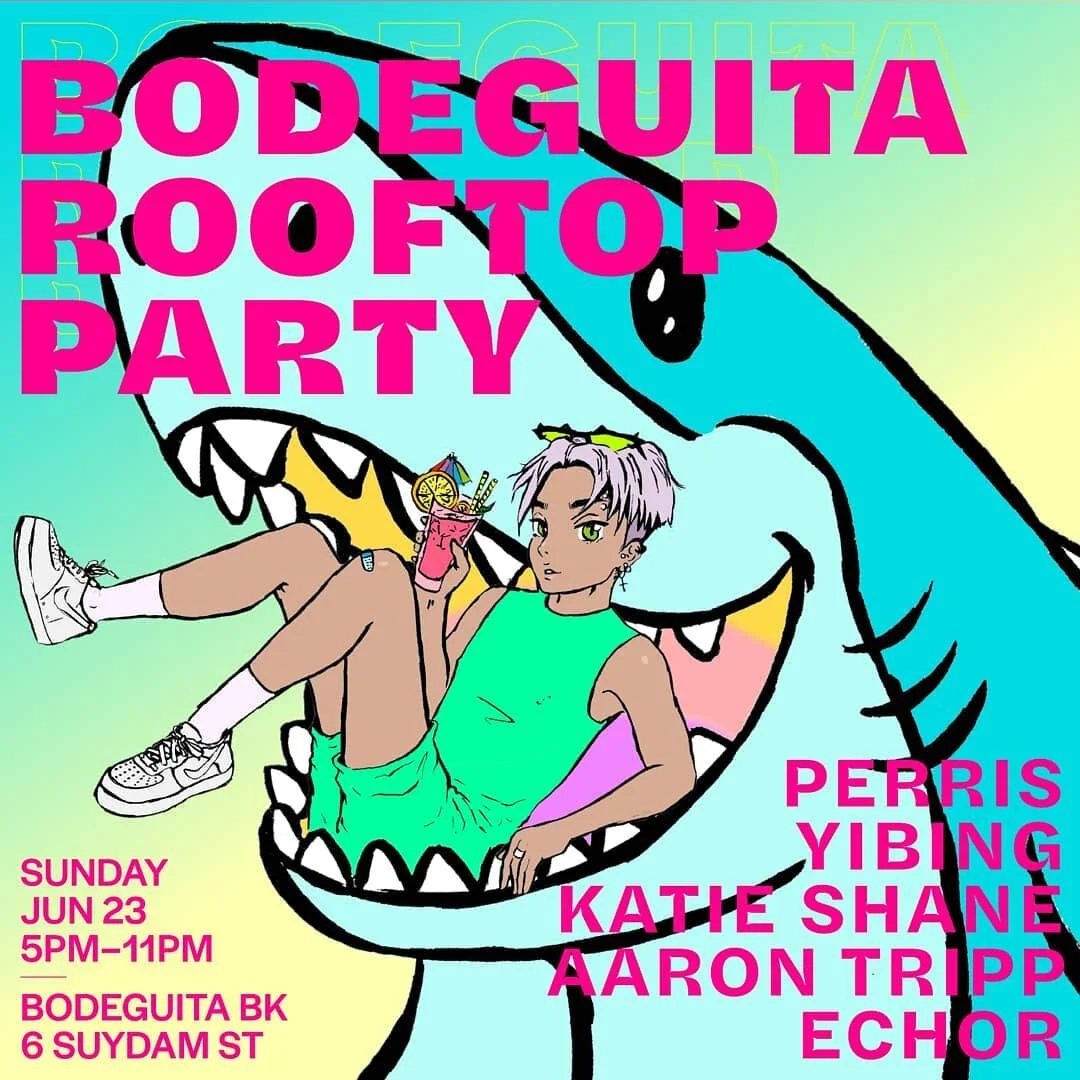 I was asked by @_echor_ to make a poster. I had so much fun doing this! #summerparty #posterdesign