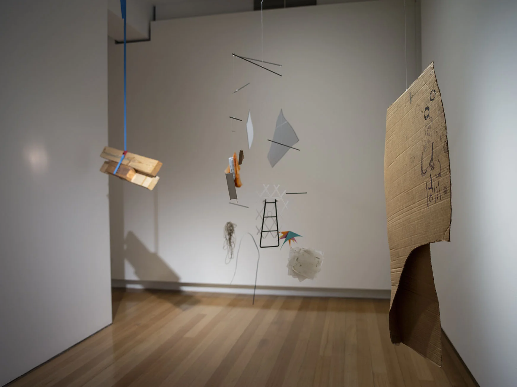  Rebecca Gallo,  Limber  (detail), 2018. Installation view, Churchie National Emerging Art Award, QUT Art Museum, Brisbane, 2018. Photo: Carl Warner. 