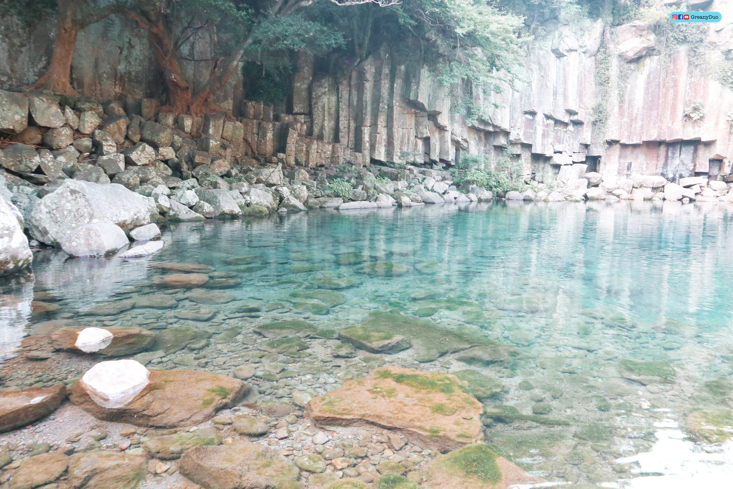 klook western jeju island tour, cheonjeyeon waterfalls