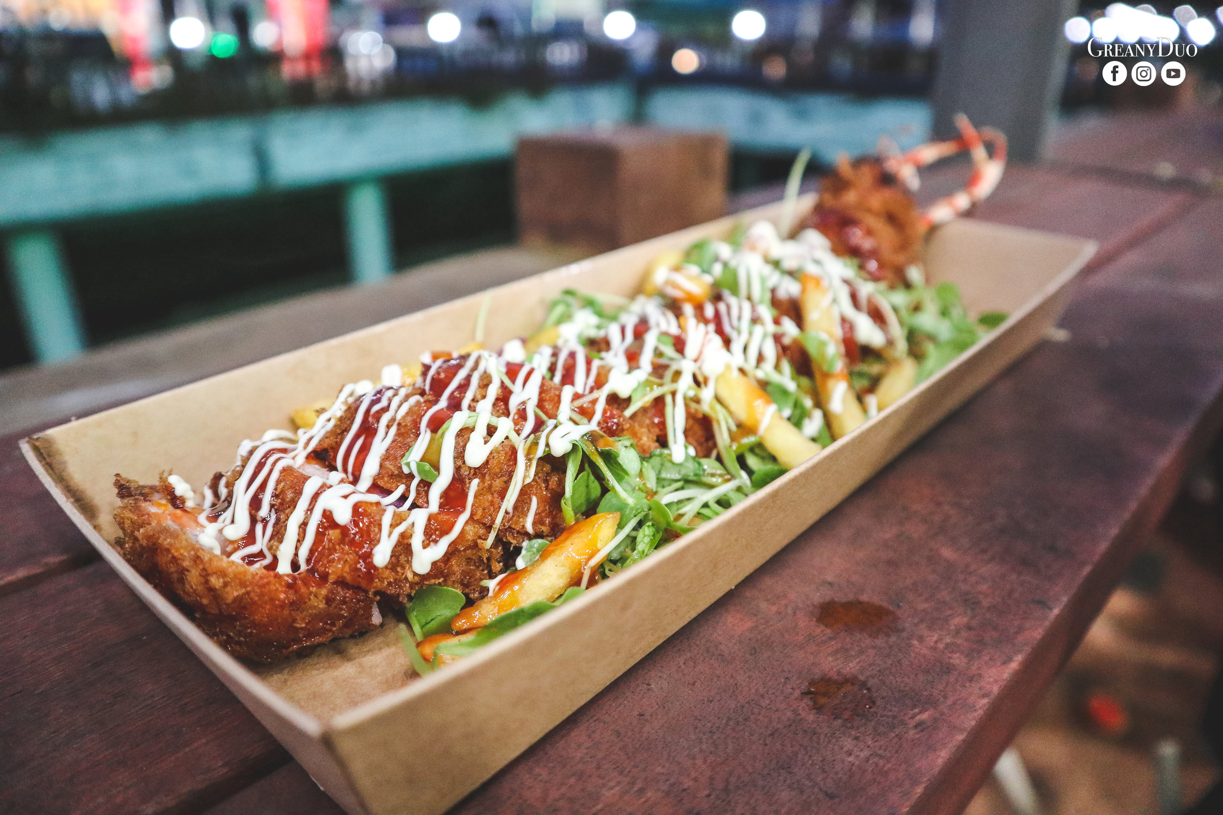 fried stuffed lobster, dongmun market, jeju