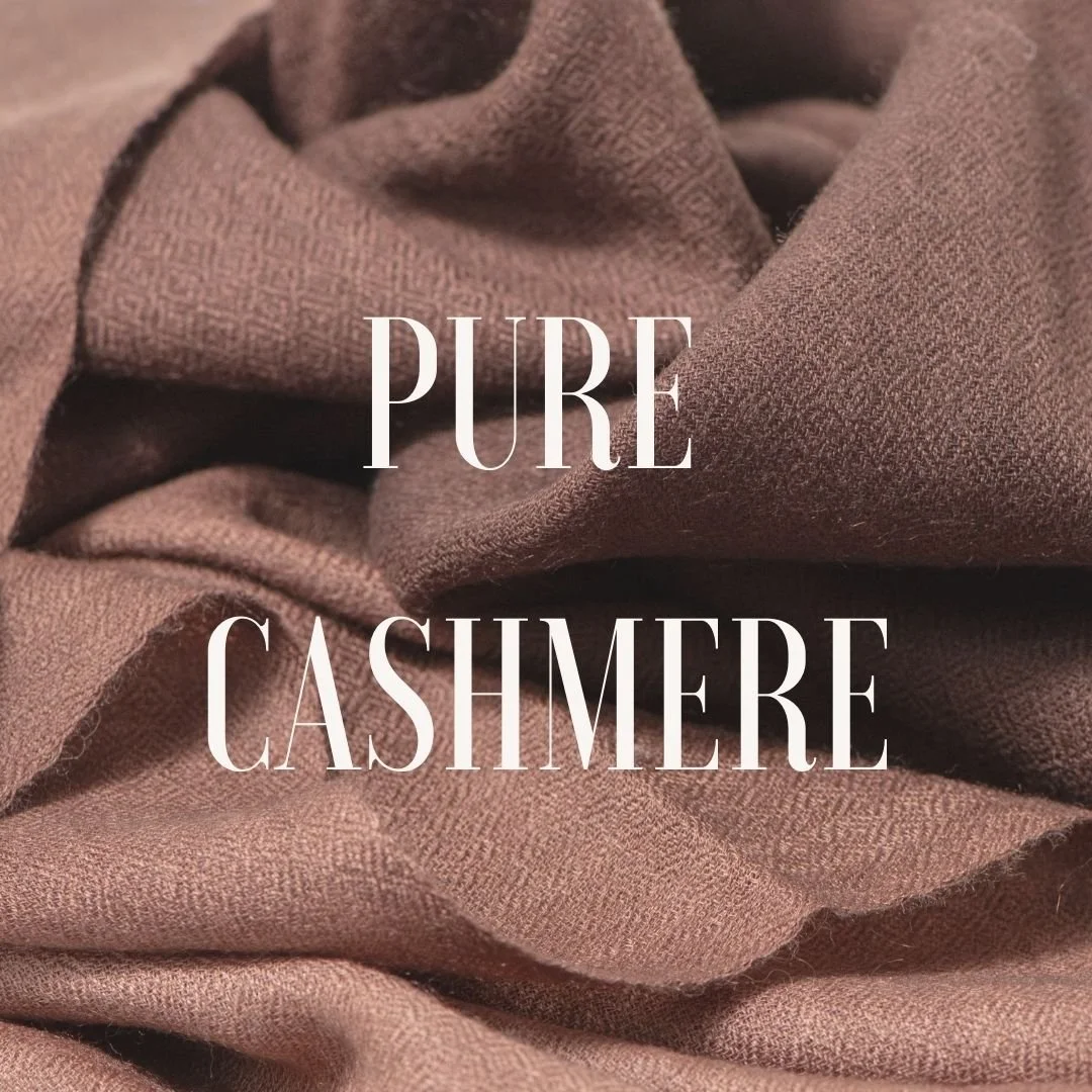 What makes pure cashmere so exceptional?
	
Pure cashmere is synonymous with luxury and timeless elegance. This rare and precious fibre is sourced from the undercoat of cashmere goats, known for their ultra-fine and incredibly soft wool. Found in regi