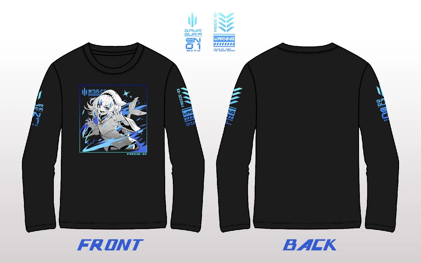Vaultroom VR × GURA がうるぐら L/S TEE/WHITE