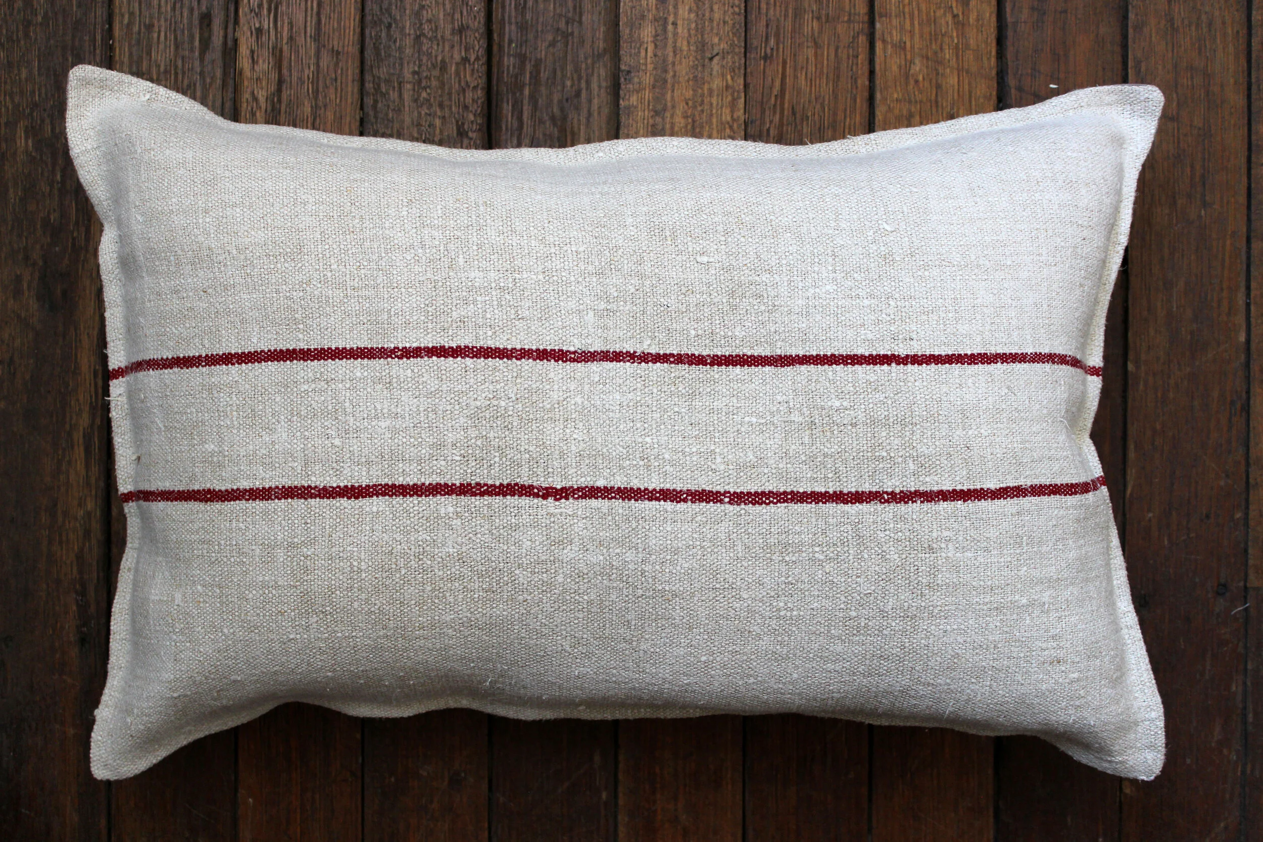grain sack cushions