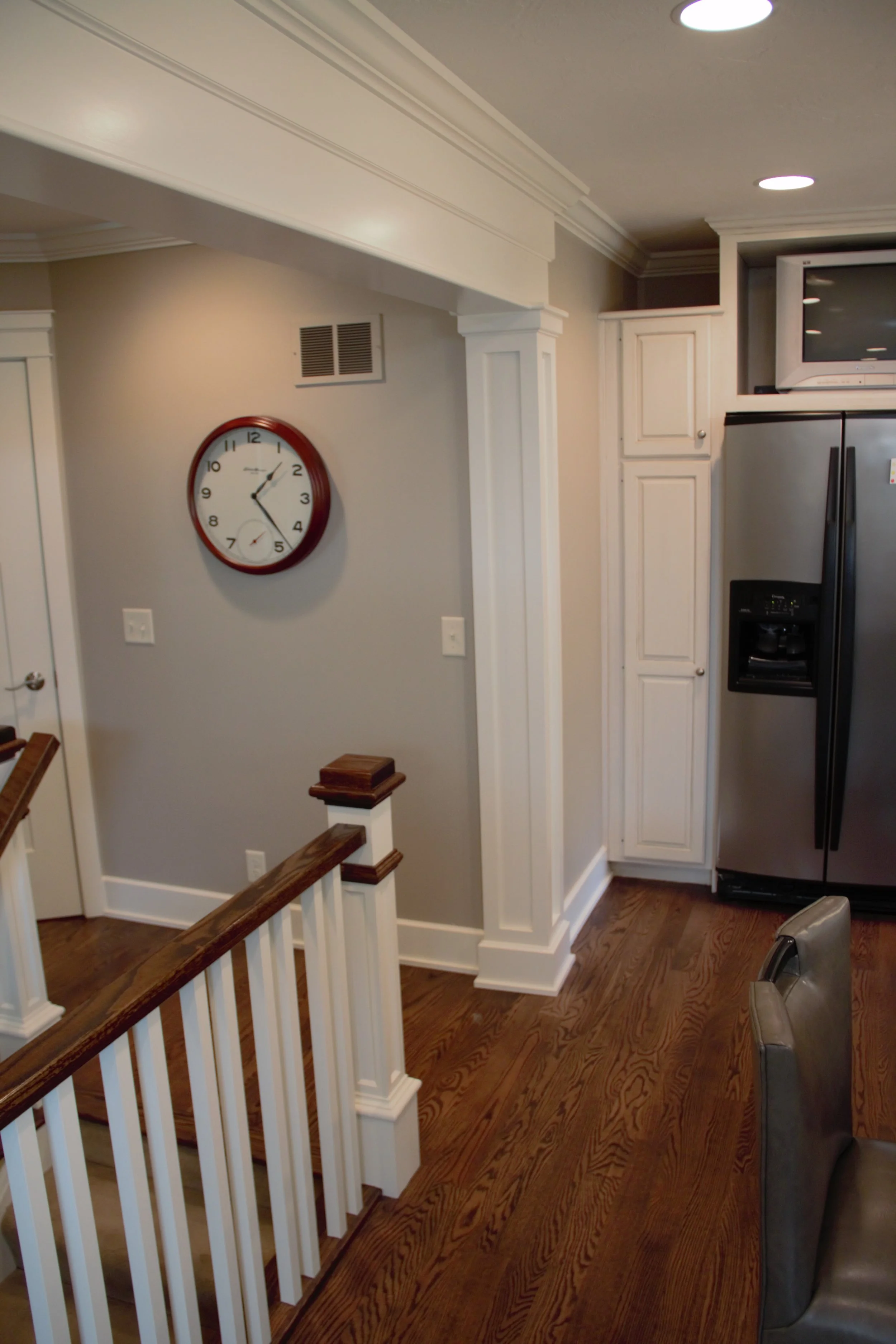  Rail replaced with craftsman style 