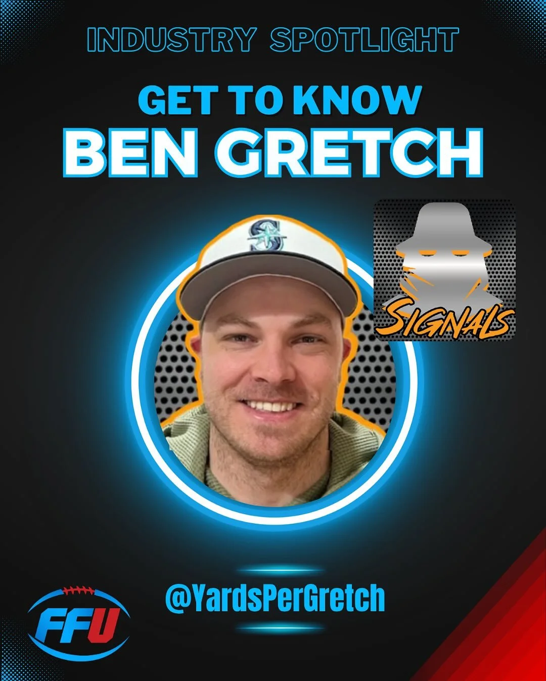 π§ NEW @fantasyfootballunlimited EPISODE!
Ben Gretch (@yardspergretch) joins me to talk about his journey through the fantasy football industry, his passion for analytics, and what keeps the game fun. π₯
Plus, we share the stresses of being long-su