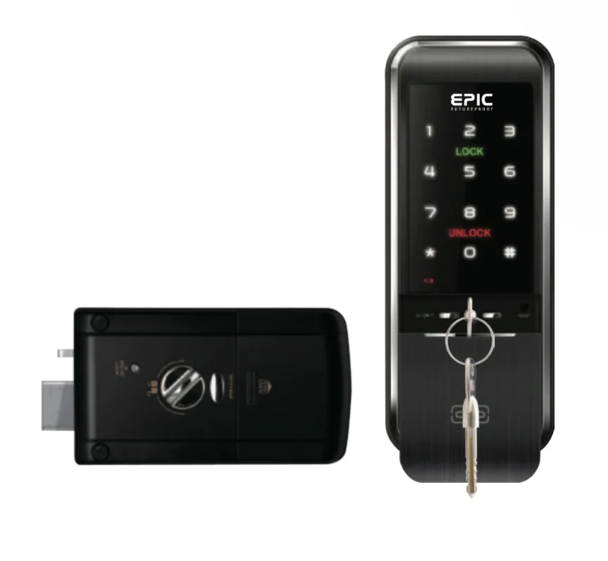 EPIC TRIPLEX 3 WAY (pin number, rfid card, key, standard deadbolt)