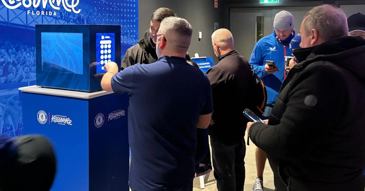 Social Jungle Lockbox activation at a branded fan zone event