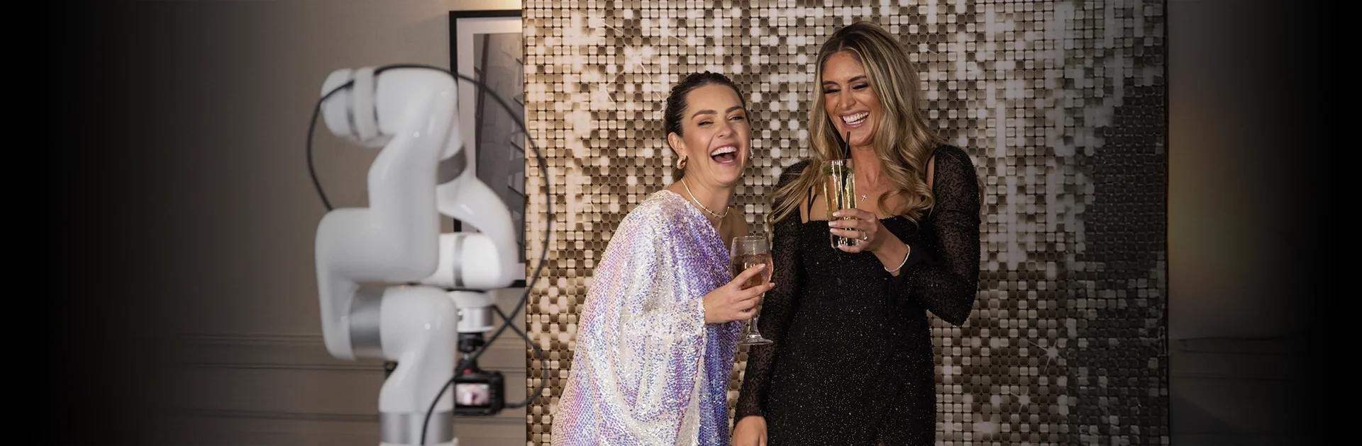 charity event activation -- GlamCam robotic camera at glamorous fundraising gala