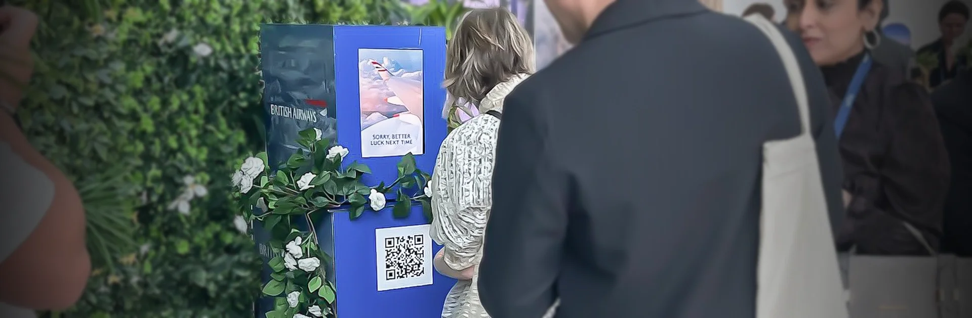 British Airways Lockbox activation at Great Futures event Saudi Arabia — branded interactive prize