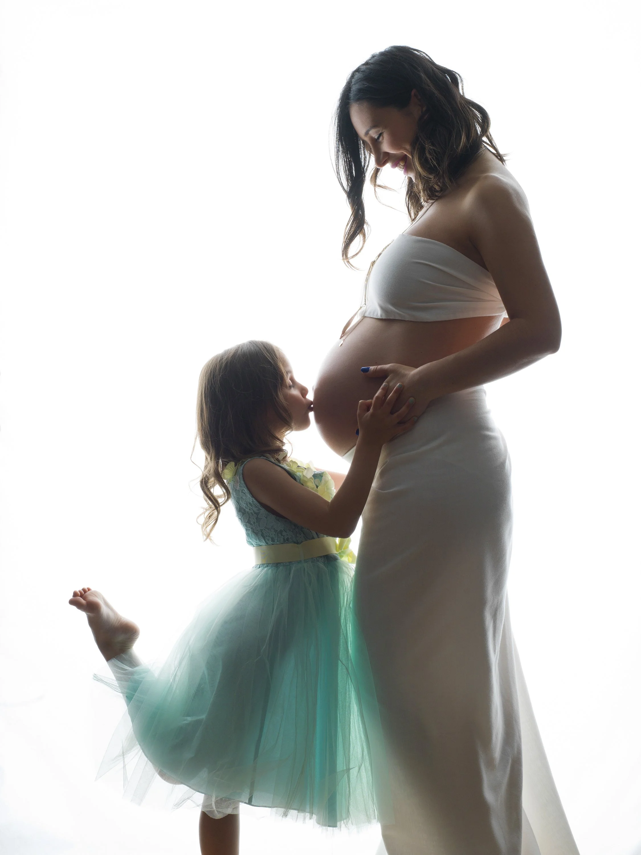 Mum and daughter maternity photoshoot - awaiting baby number two.