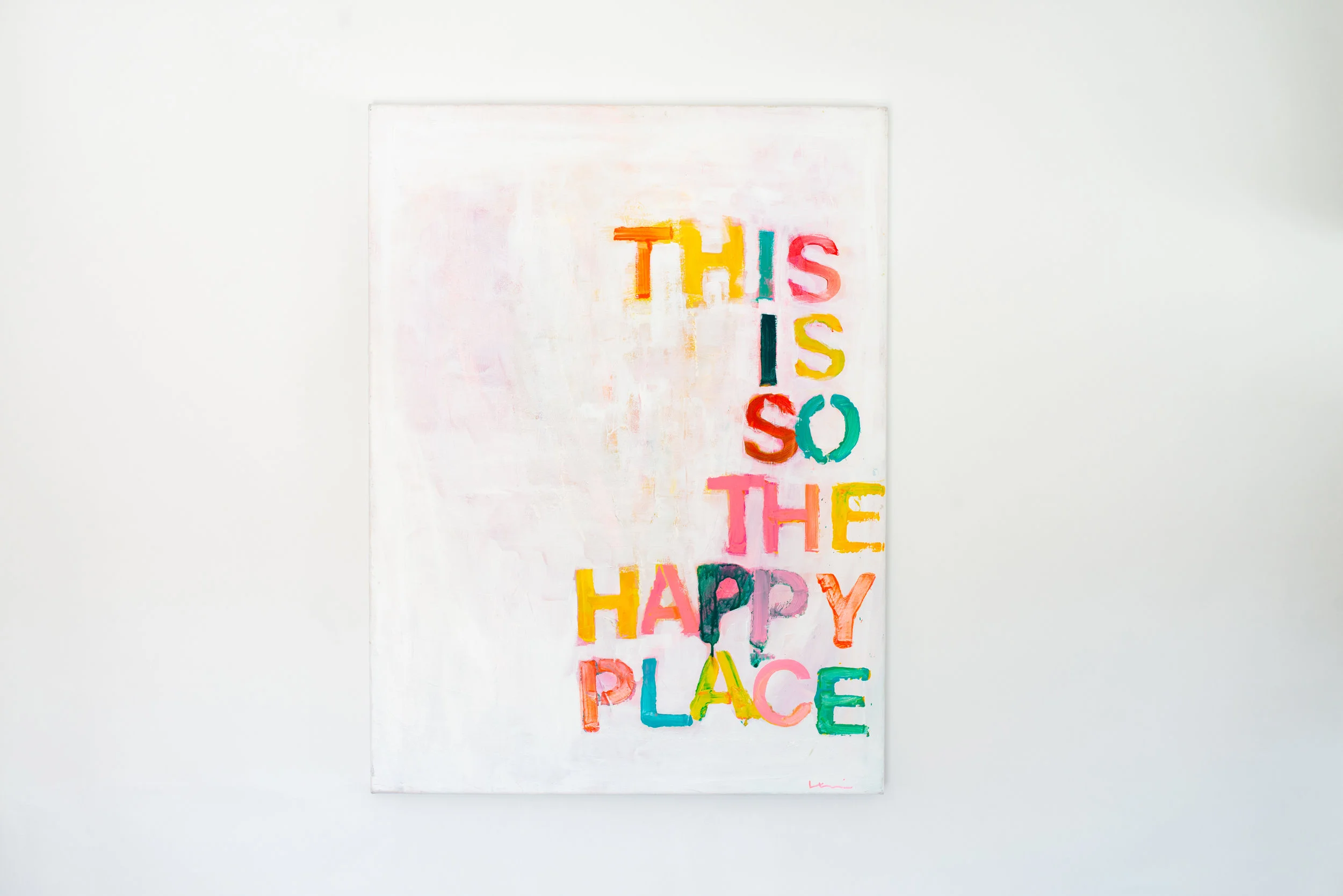 [SOLD] "HAPPY PLACE" 30X40 CANVAS
