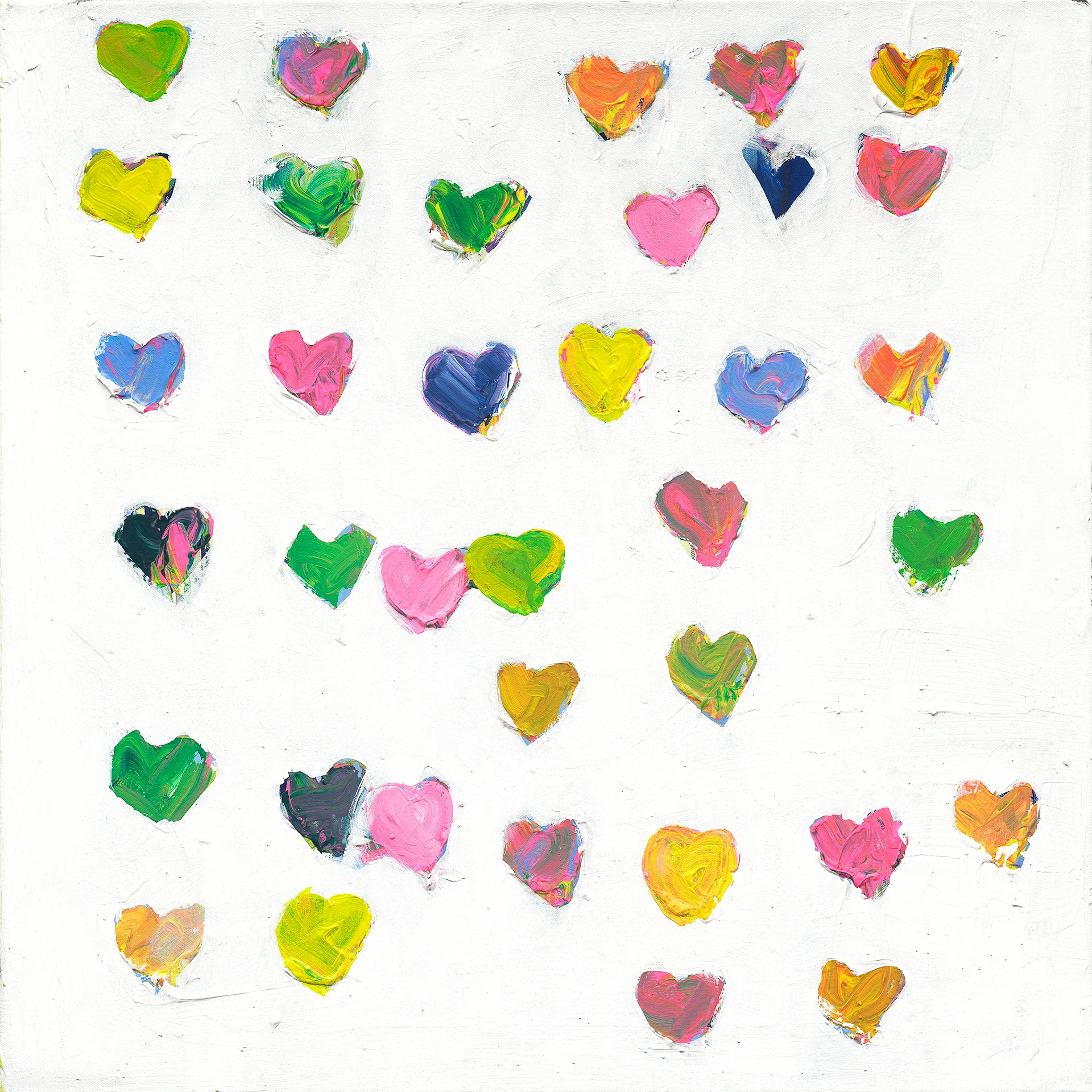 [SOLD] "TINY DROPS OF LOVE" 24X24 CANVAS