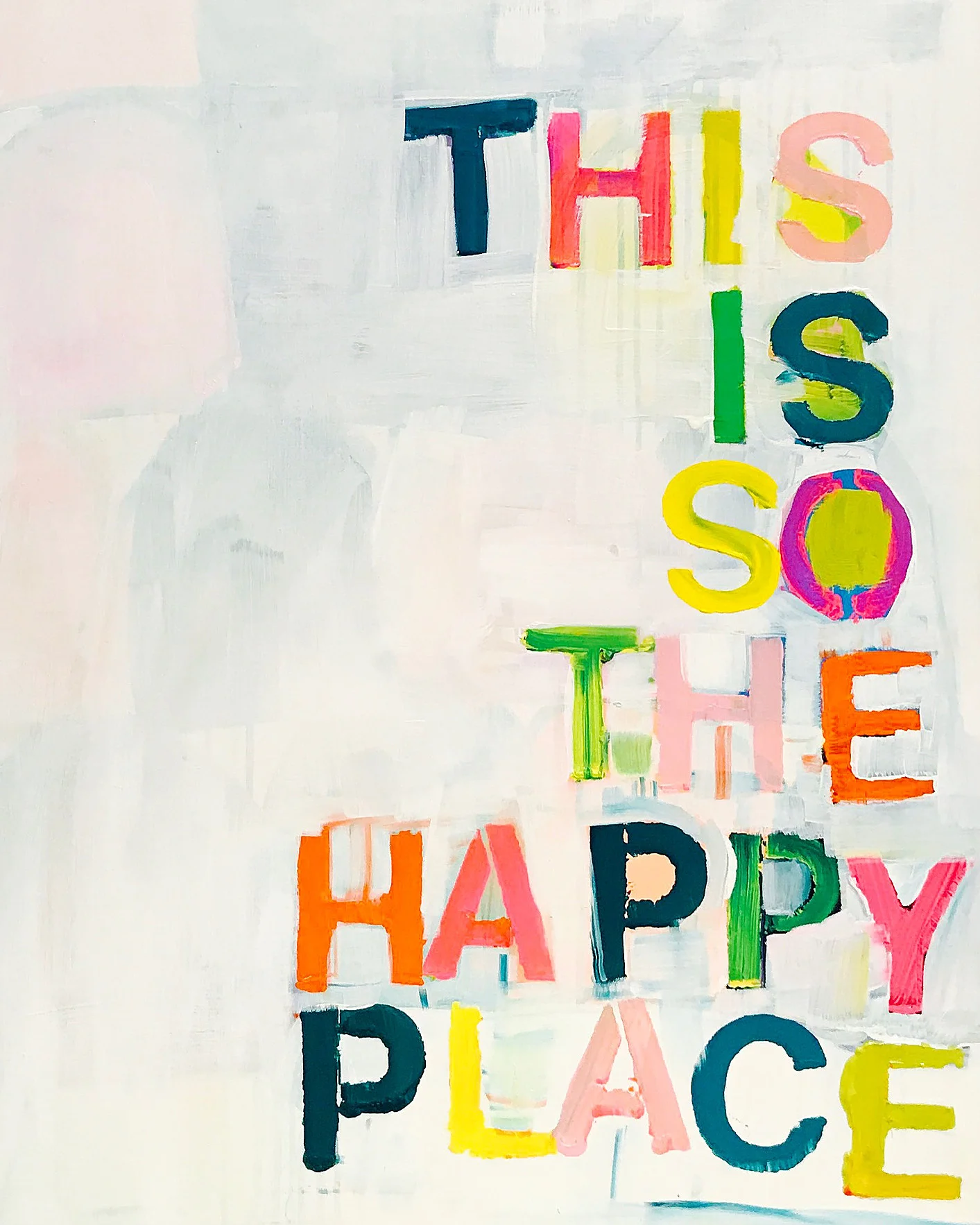 [SOLD] "THE HAPPY" 30X40 CANVAS