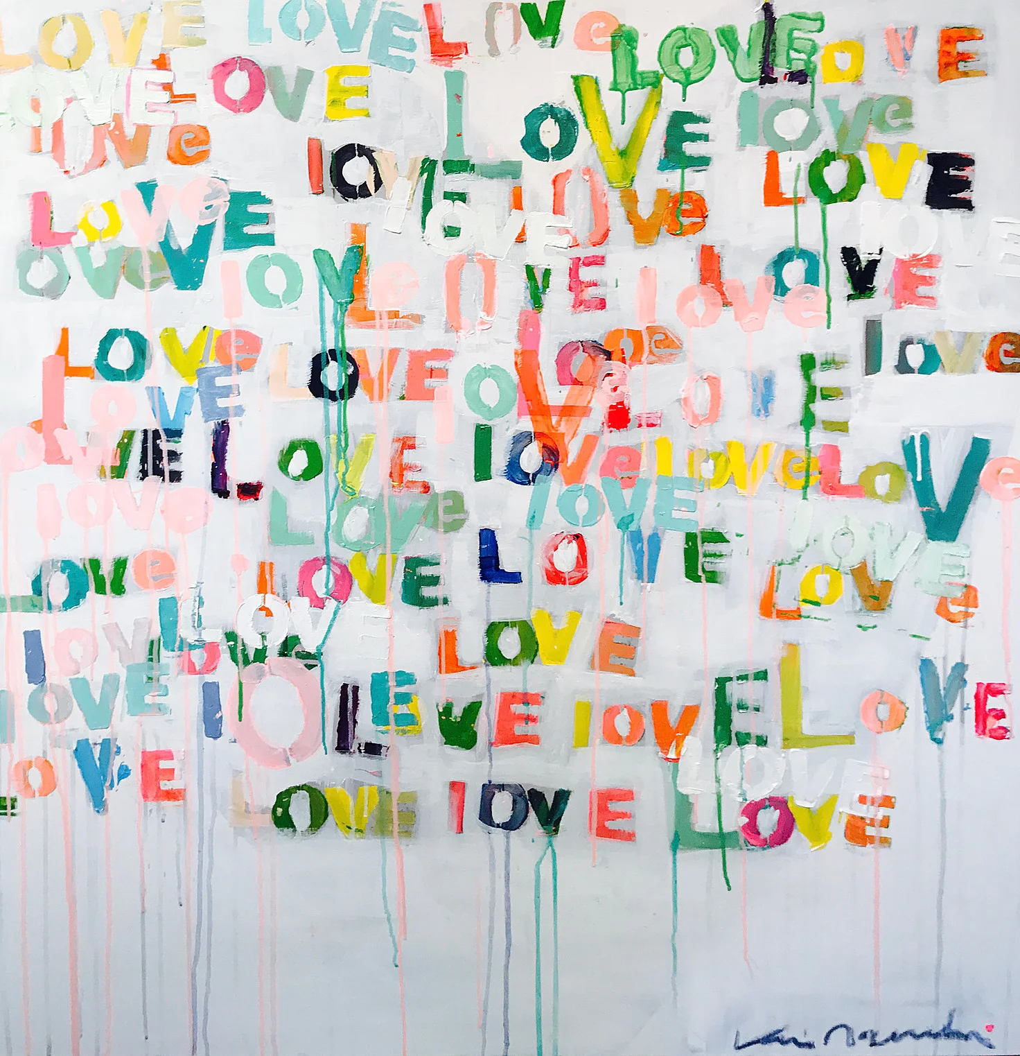 [SOLD] "LOVE LETTERS" CANVAS