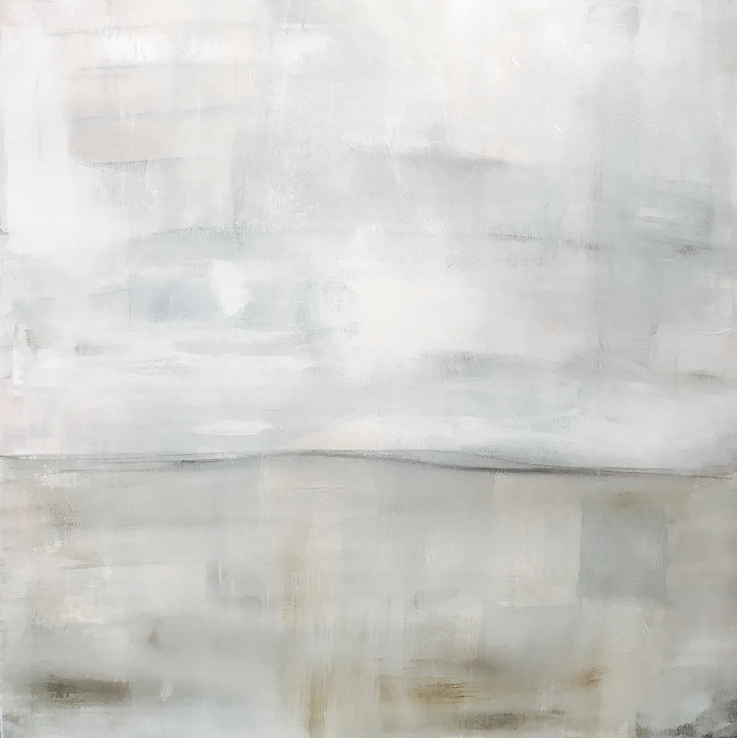 [SOLD] "JANUARY SKY" 48X48 CANVAS