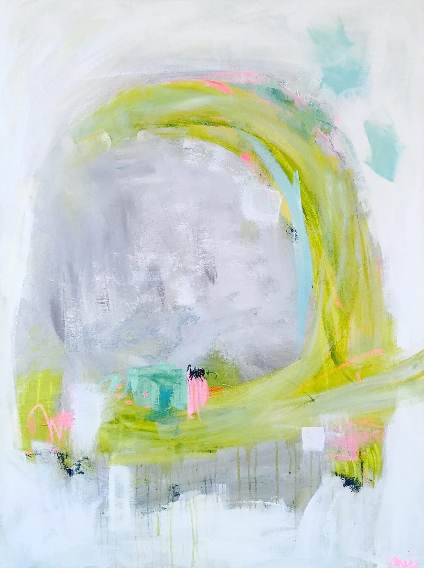 [SOLD] "ZEBRA'S BIRTHDAY PARTY" 36X48 CANVAS